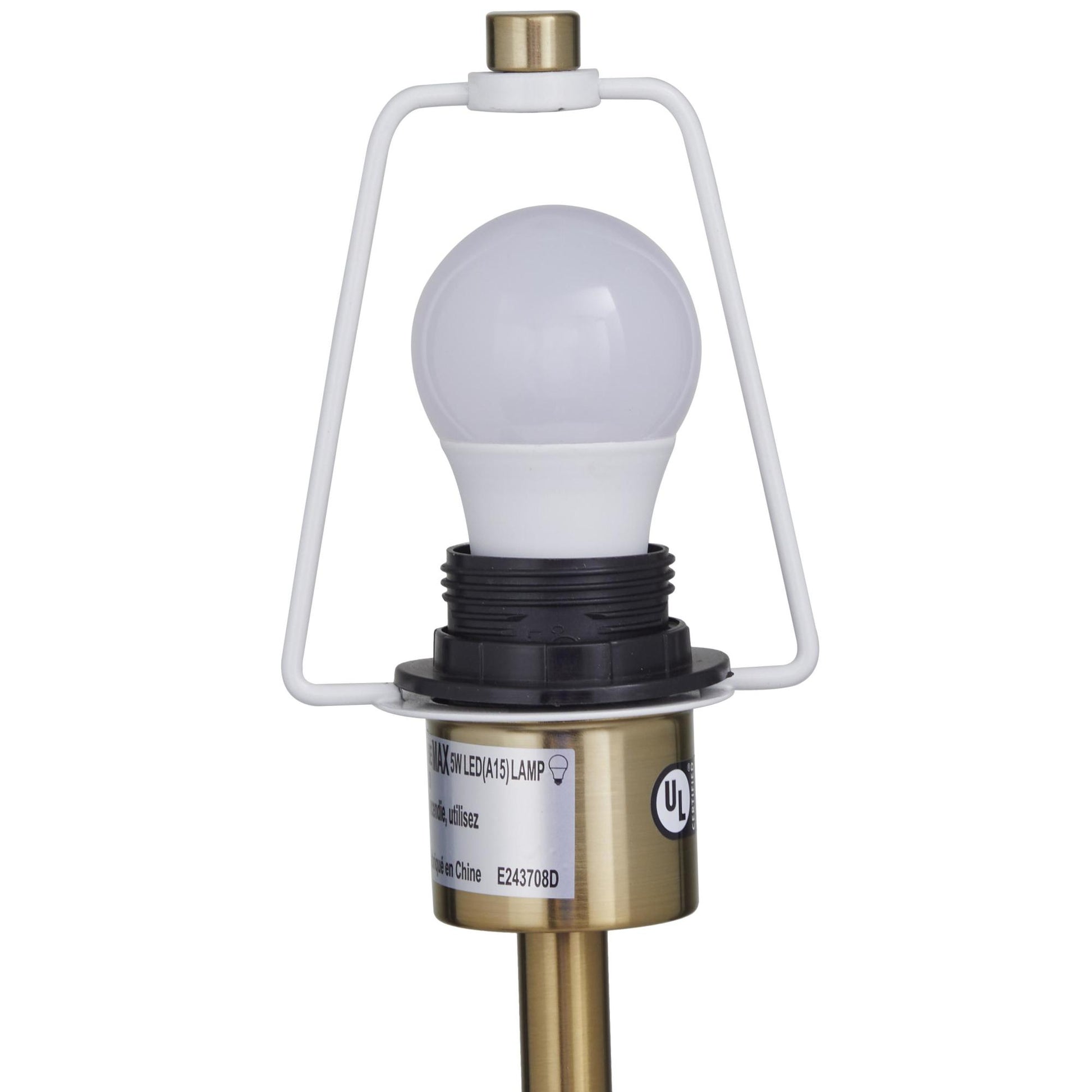Metal Umbrella Style Room Desk Lamp with Black Marble Base
