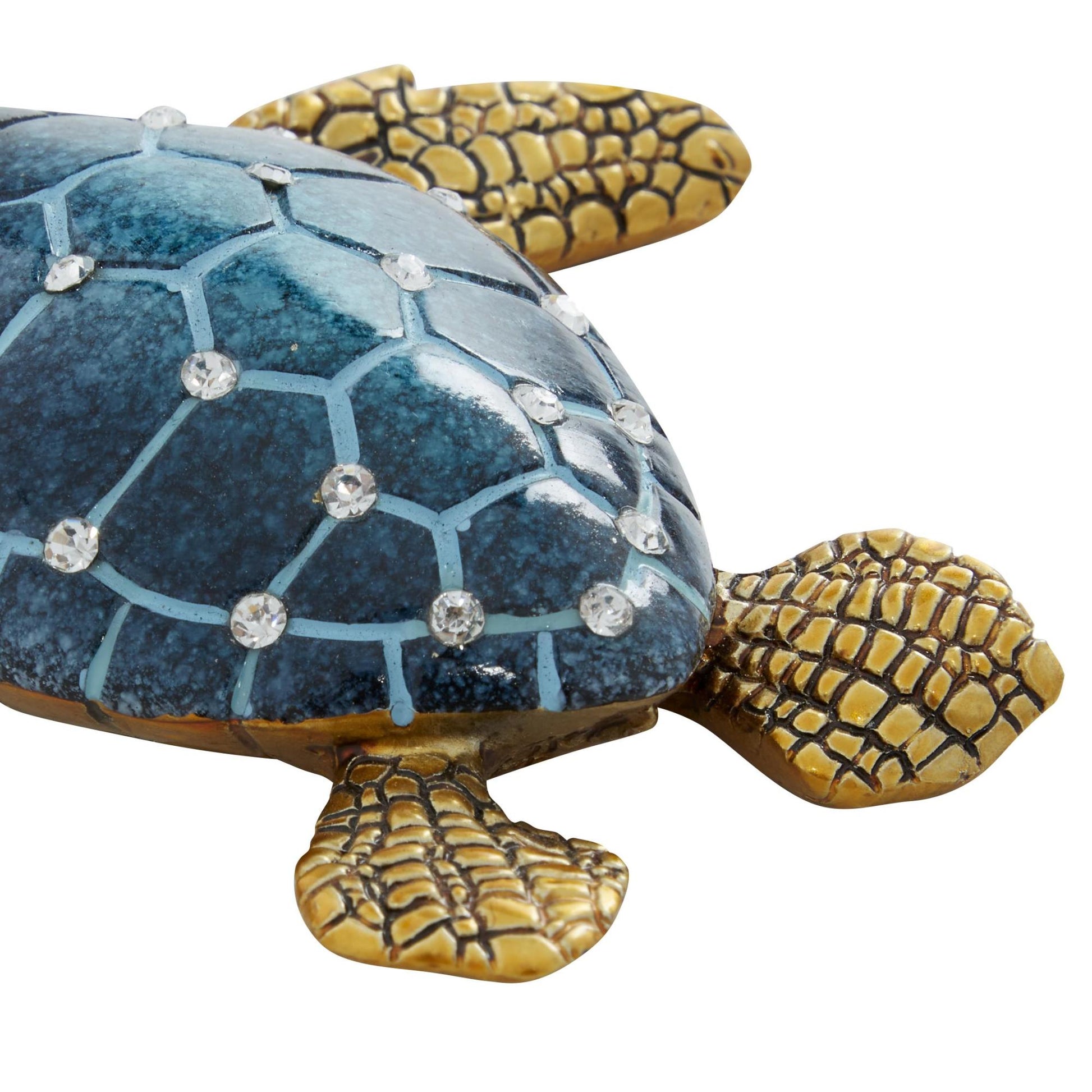 Set of 3 Turtle Brown Polystone Decorative Sculpture