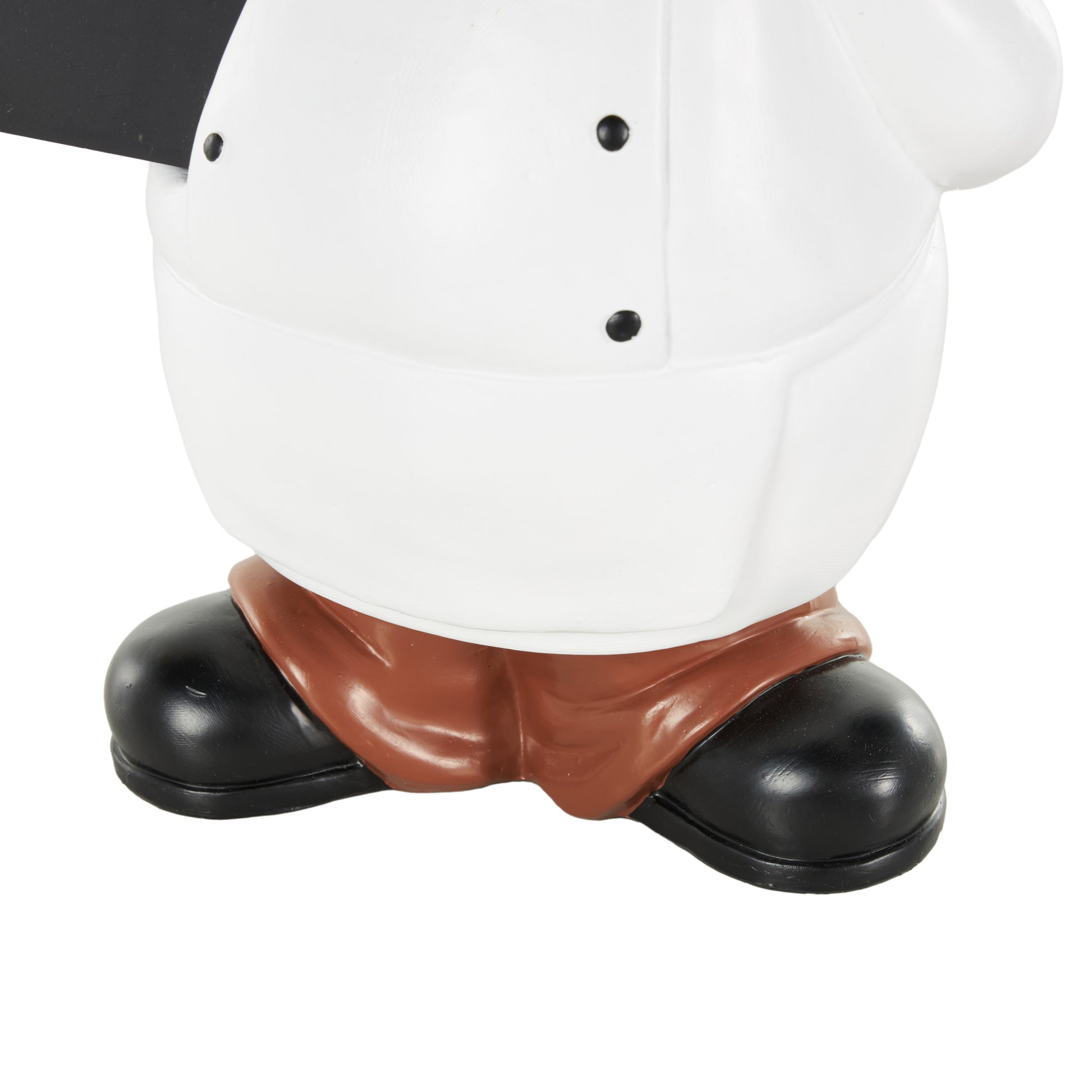 Chef White Polystone Kitchen Decorative Figurine Decorative Sculpture with Chalkboard