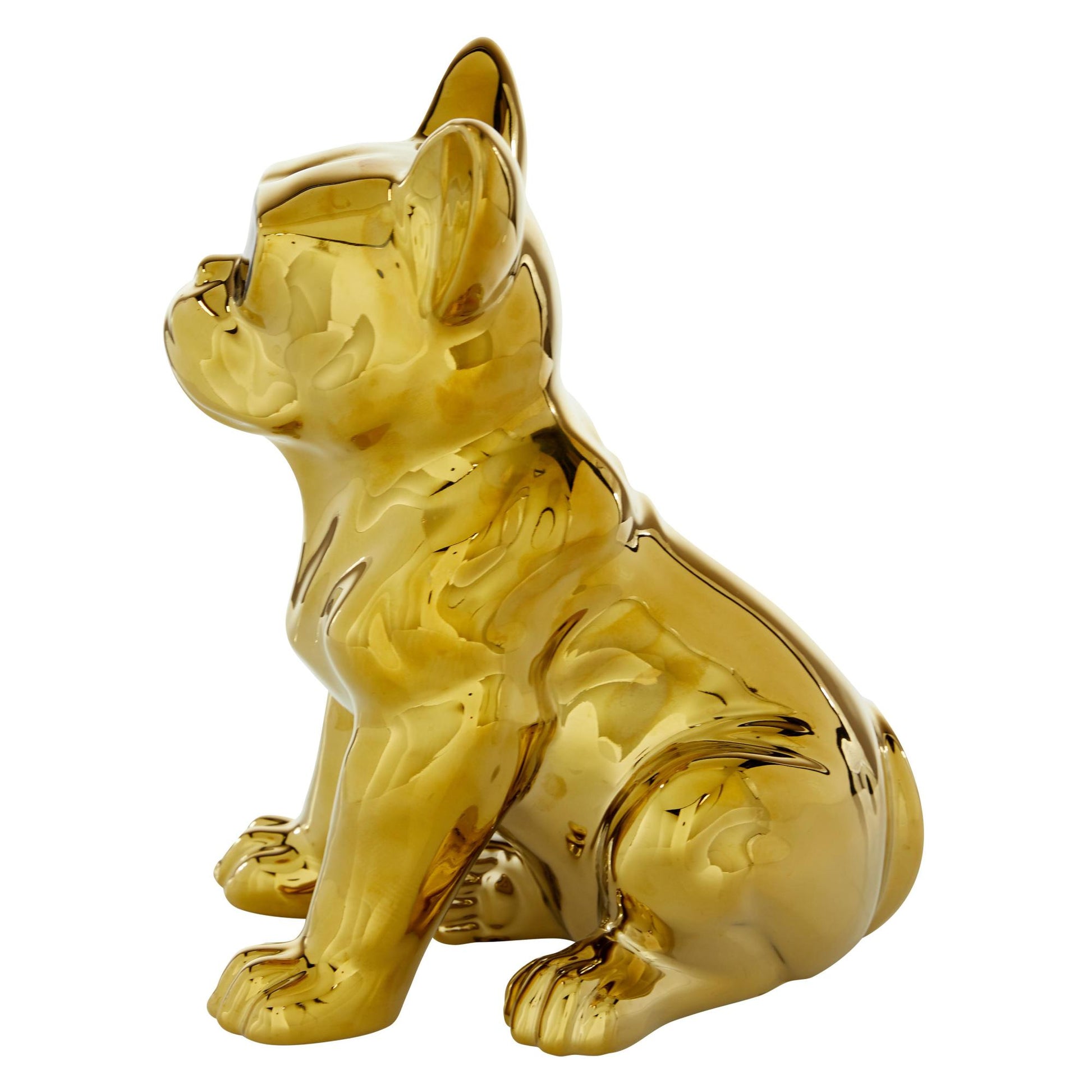 CosmoLiving by Cosmopolitan Bulldog Ceramic Decorative Sculpture with Sunglasses
