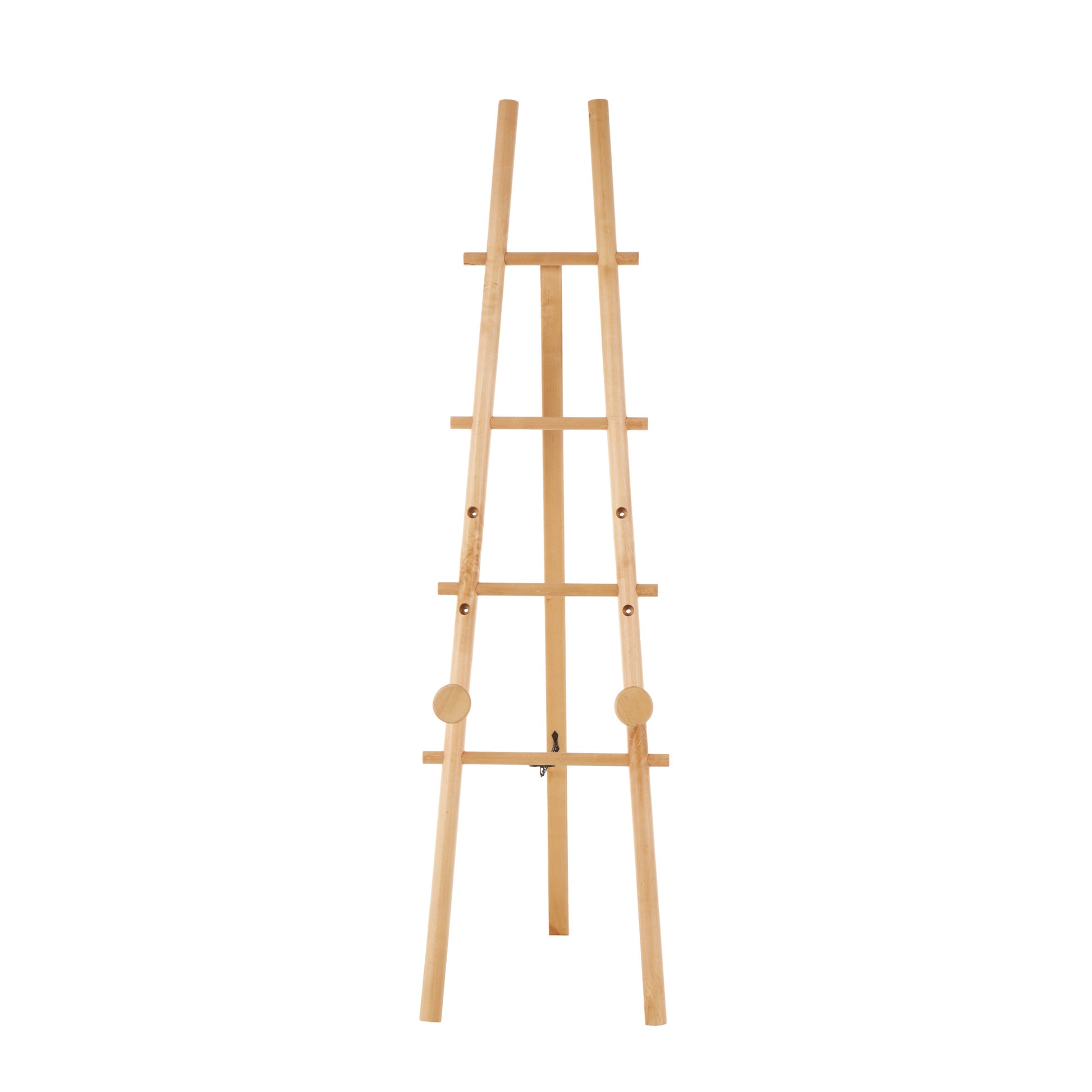 Light Brown Wood Handmade Tall Adjustable Floor 3 Tier Display Easel