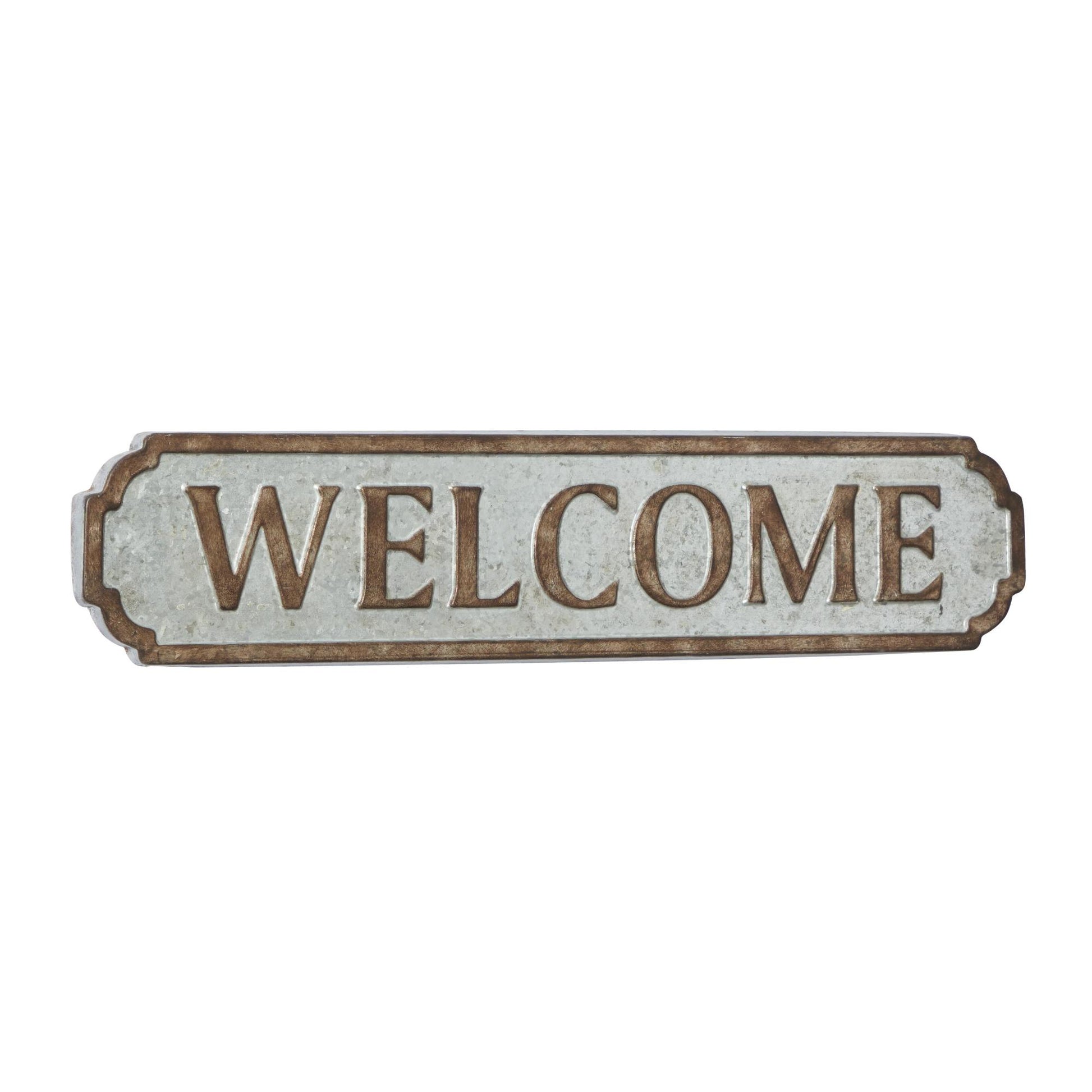 Sign Brown Metal Welcome Home Wall Decor