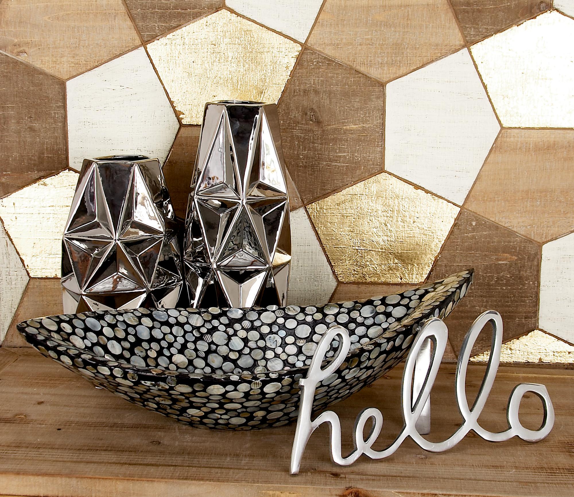 Nautical Mother of Pearl Shell Living Room Decor Tray