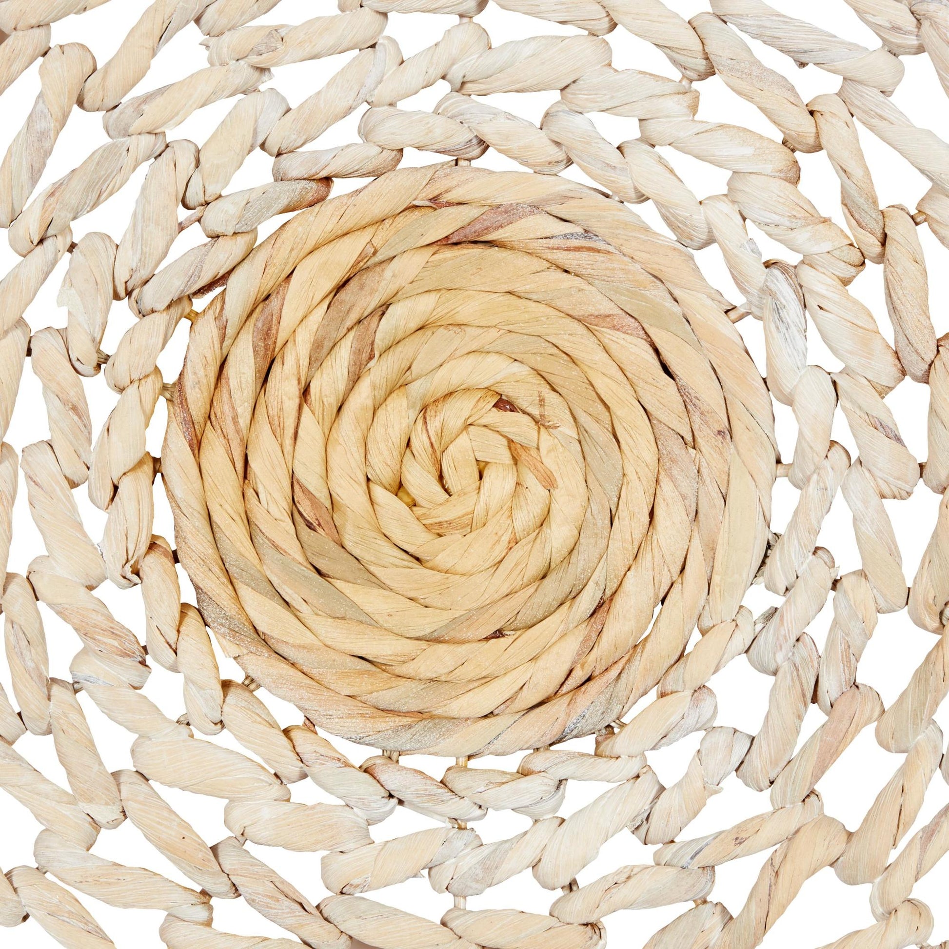 Set of 3 Plate Dried Plant Handmade Woven Basket Home Wall Decor Set of 3 20", 24", 28"H