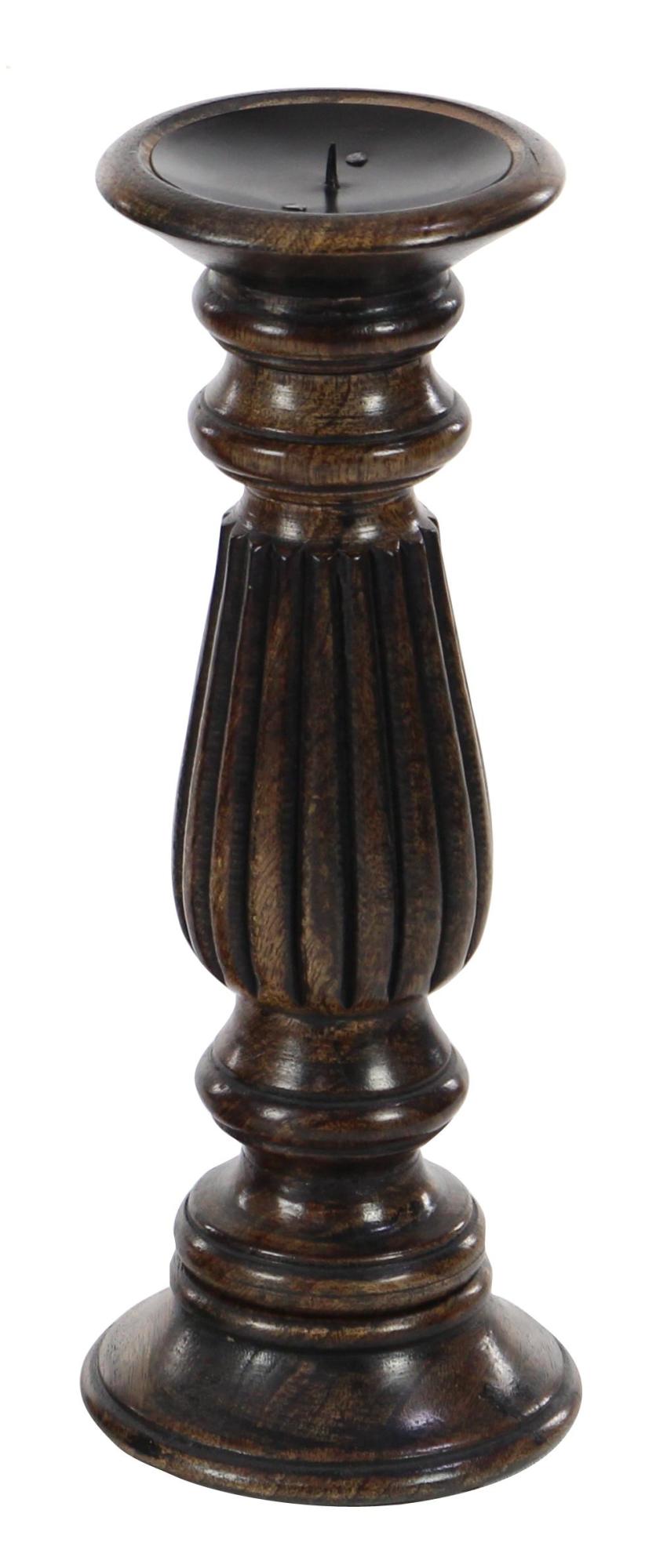 Set of 3 Mango Wood Decorative Candle Holder