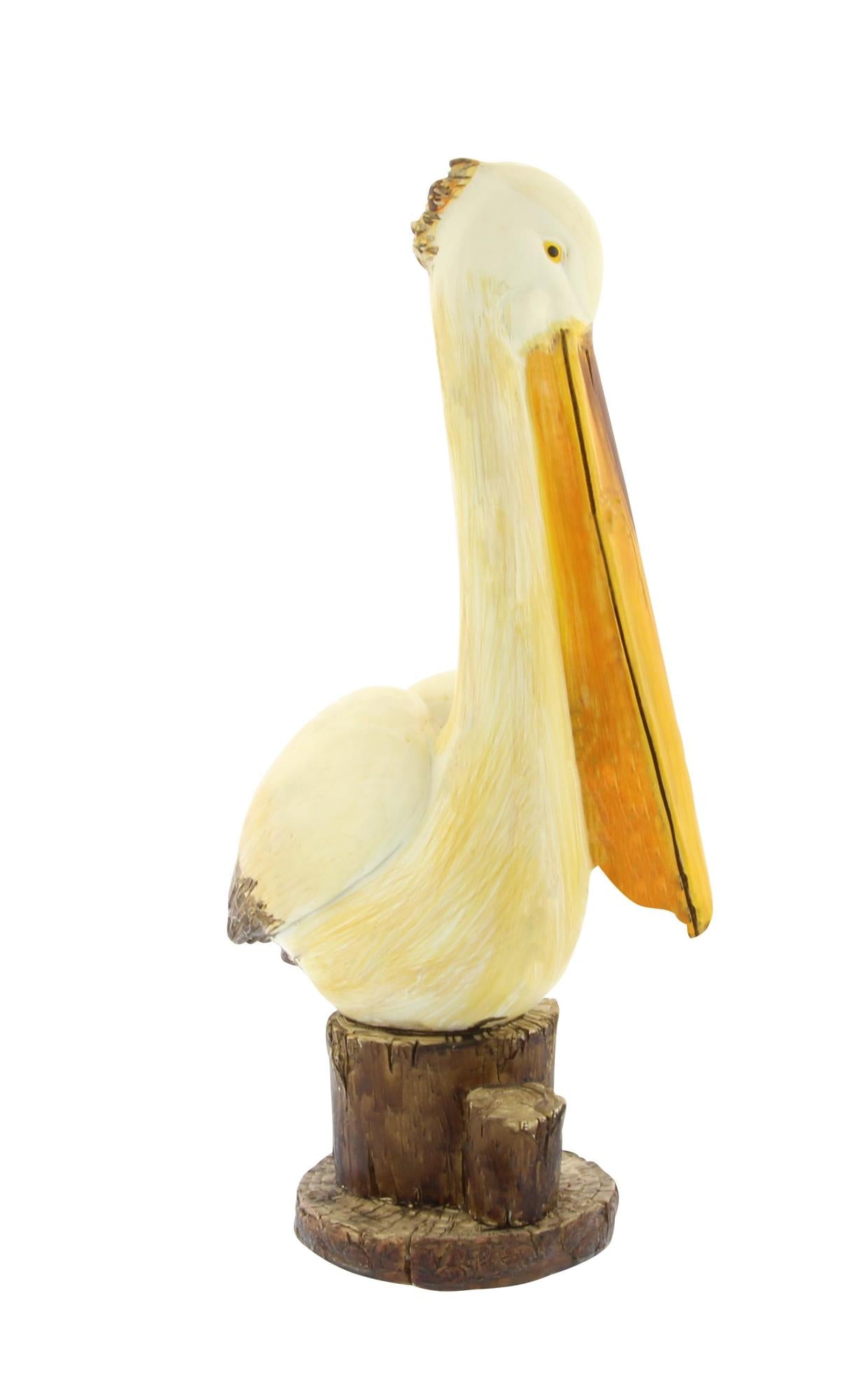 Pelican Cream Polystone Decorative Sculpture