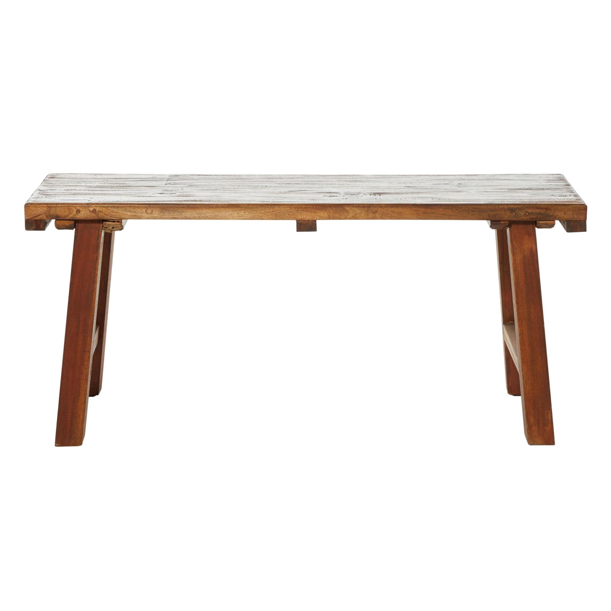 Brown Wood Handmade Natural Home Bench