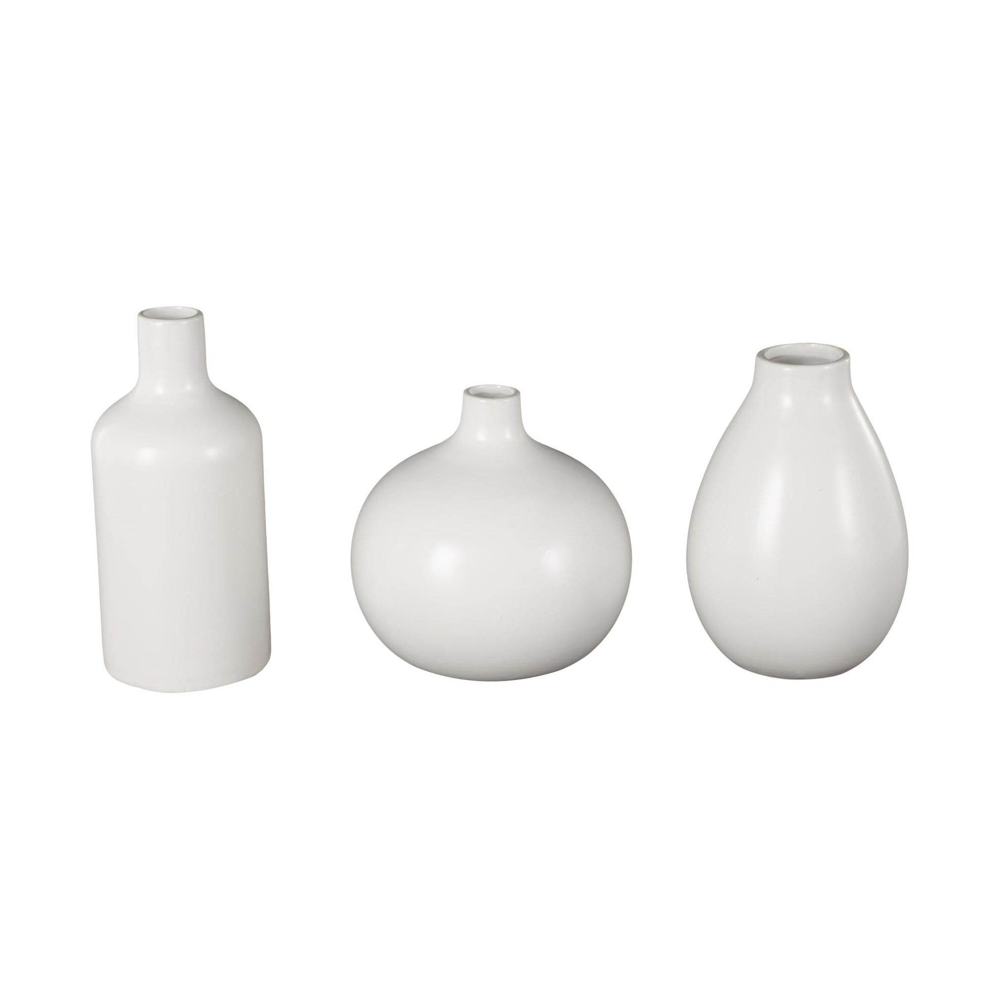 Set of 3 Ceramic Decorative Vase with Varying Shapes