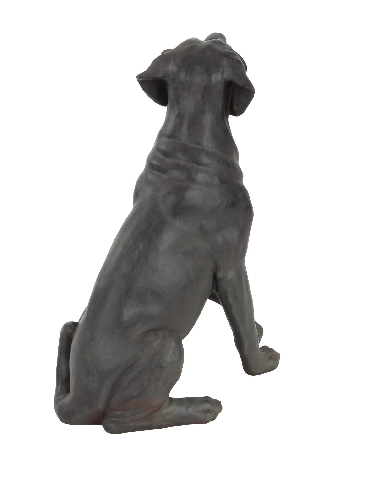 Dog Brown Polystone Decorative Sculpture