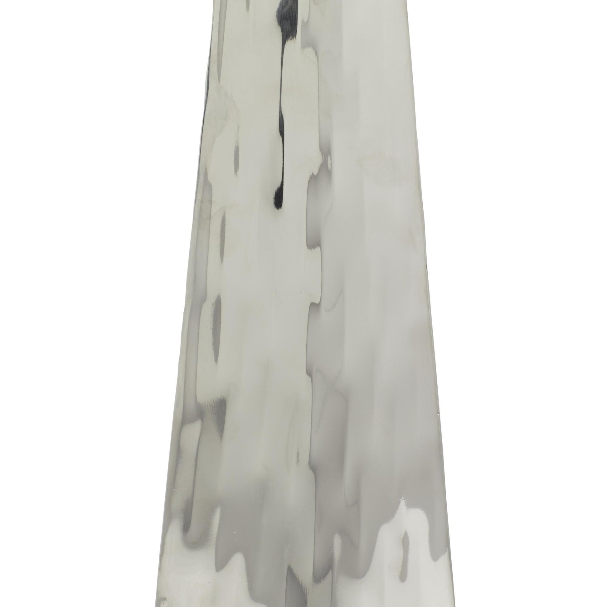 Silver Stainless Steel Metal Hammered Decorative Vase