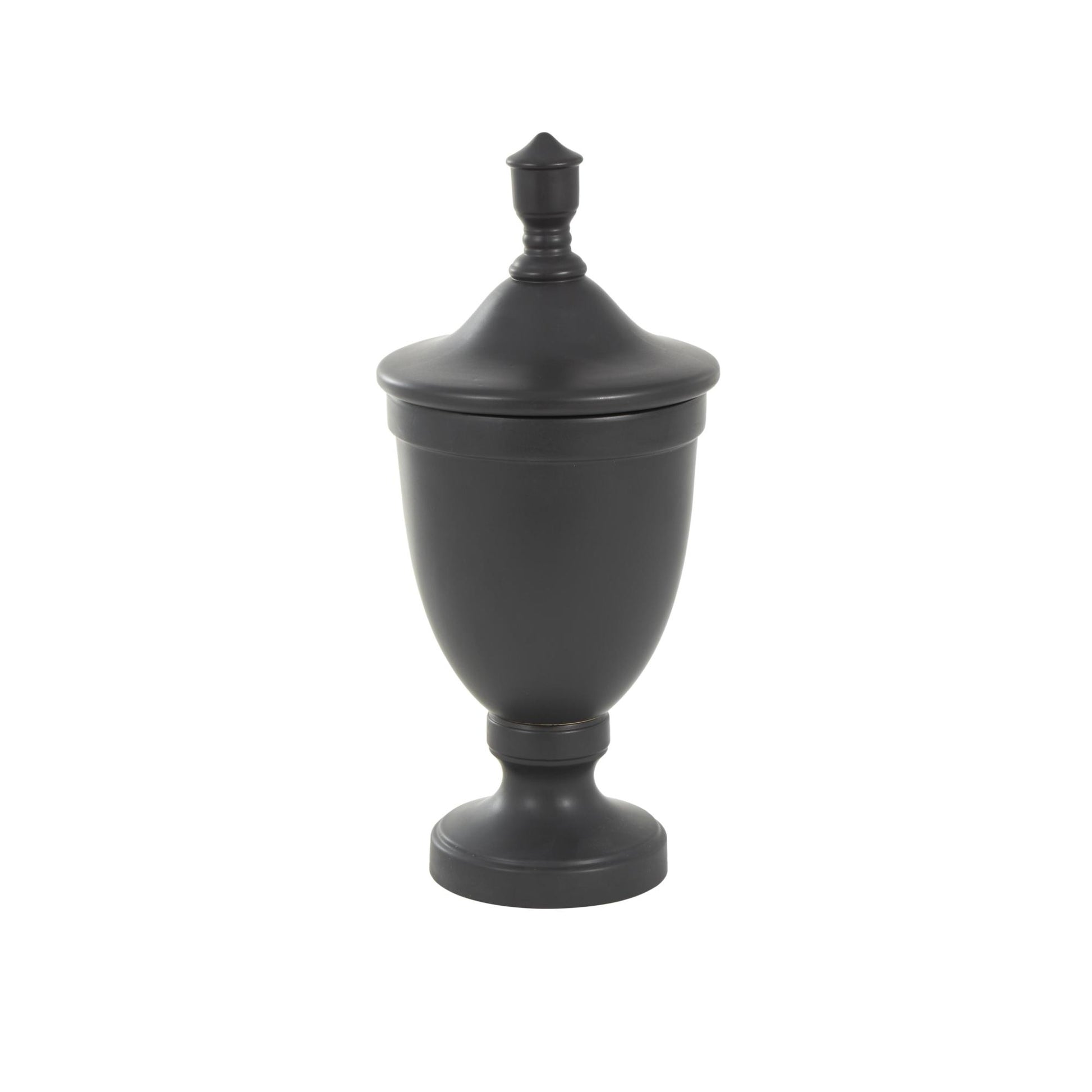 Ceramic Fluted Urn Shaped Living Room Decorative Jars with Lid
