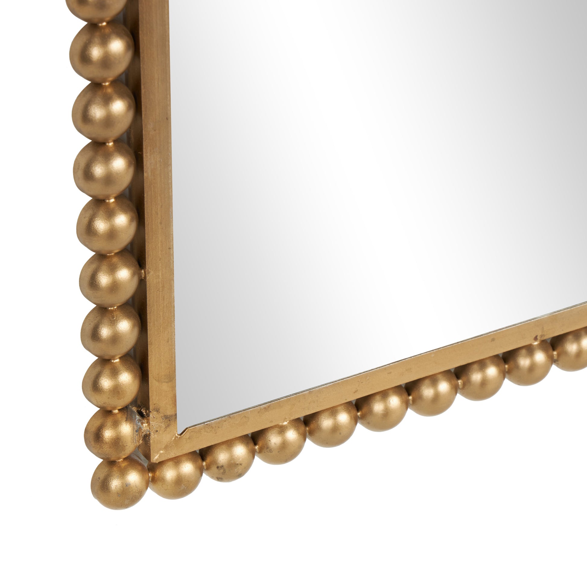 CosmoLiving by Cosmopolitan Metal Room Wall Mirror with Beaded Detailing