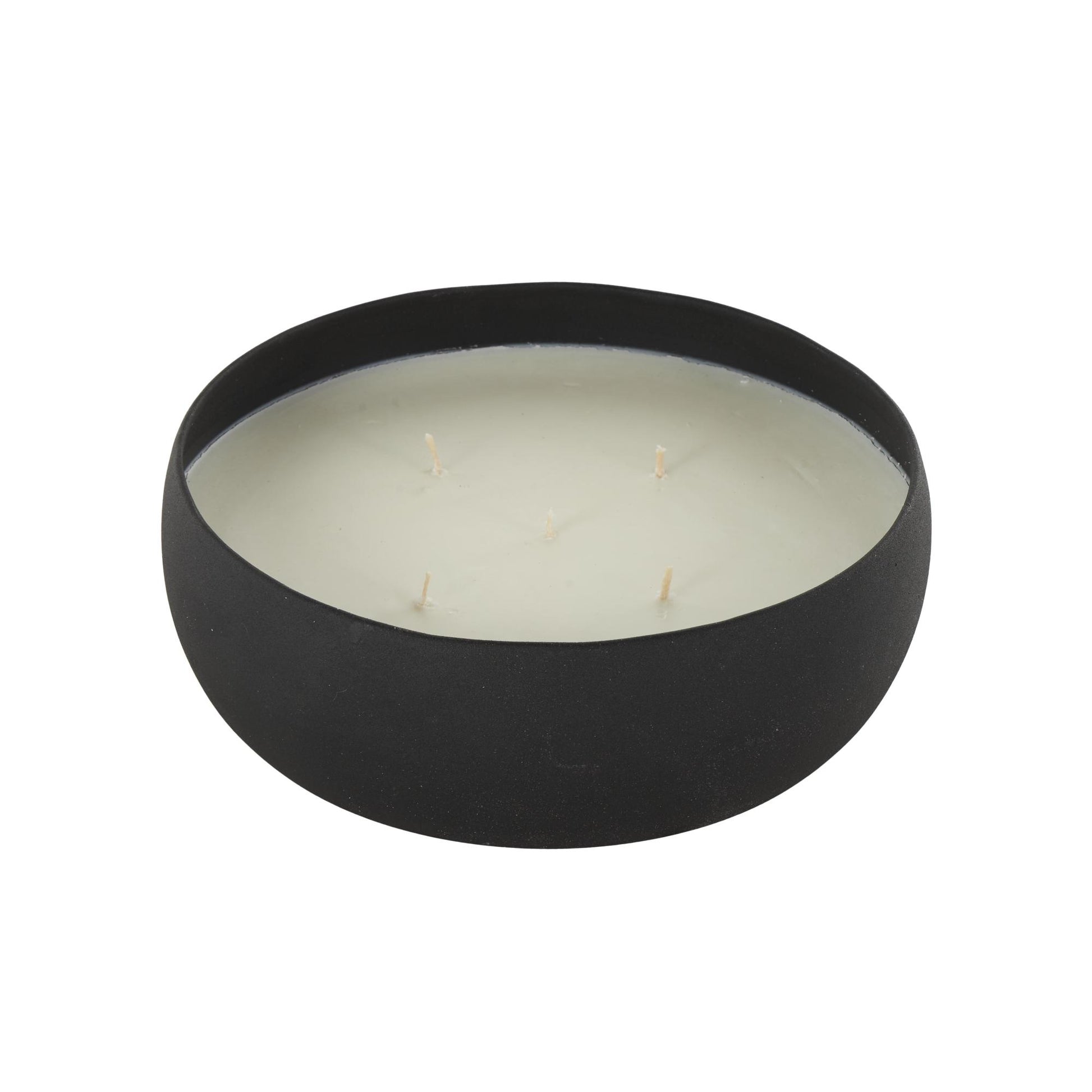Metal Pink Blush & Poppy Scented Textured 63oz 5 Wick Decorative Candle with White Wax