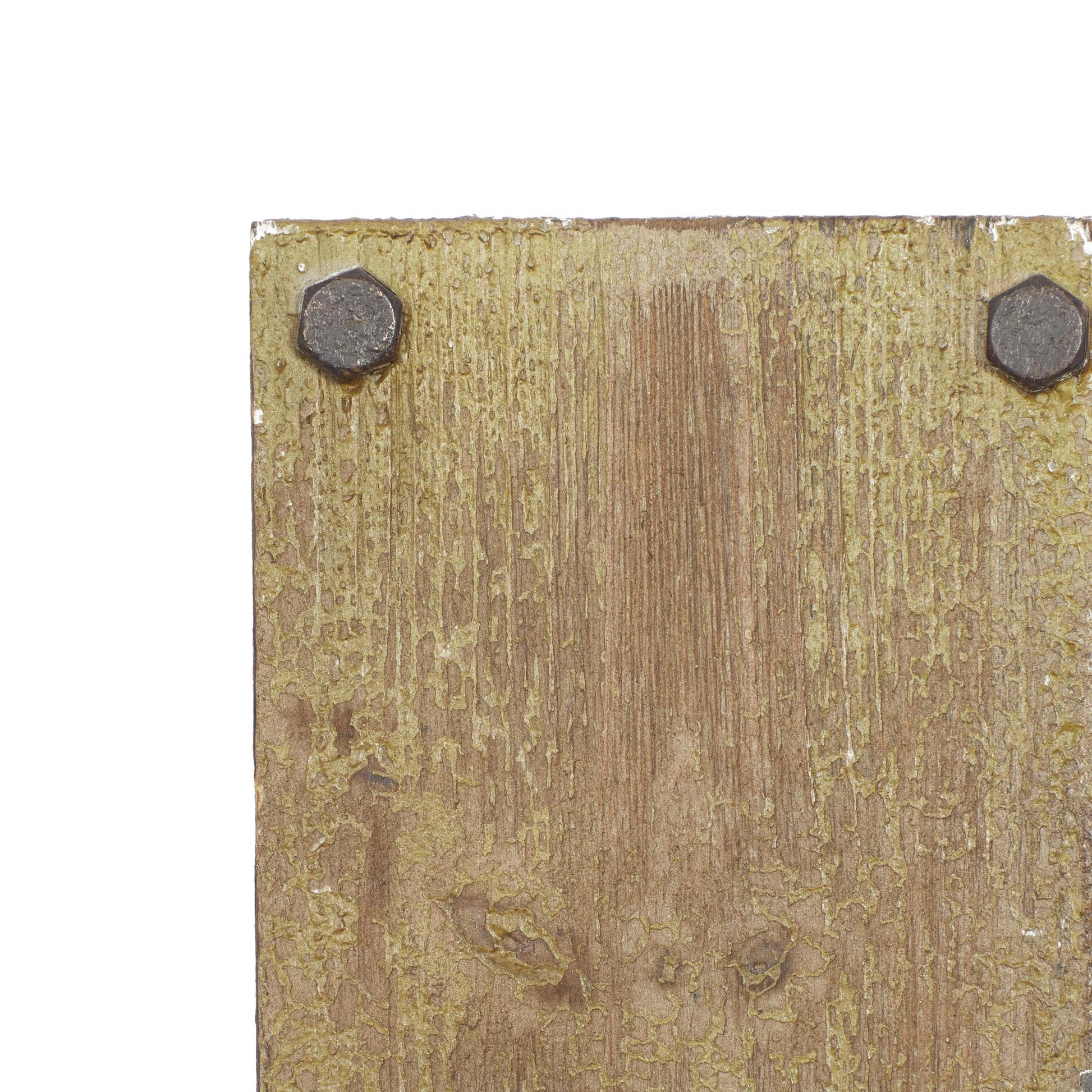 Set of 2 Scroll Brown Wood Distressed Pillar Indoor Outdoor Wall Sconce with Bronze Metal Holders