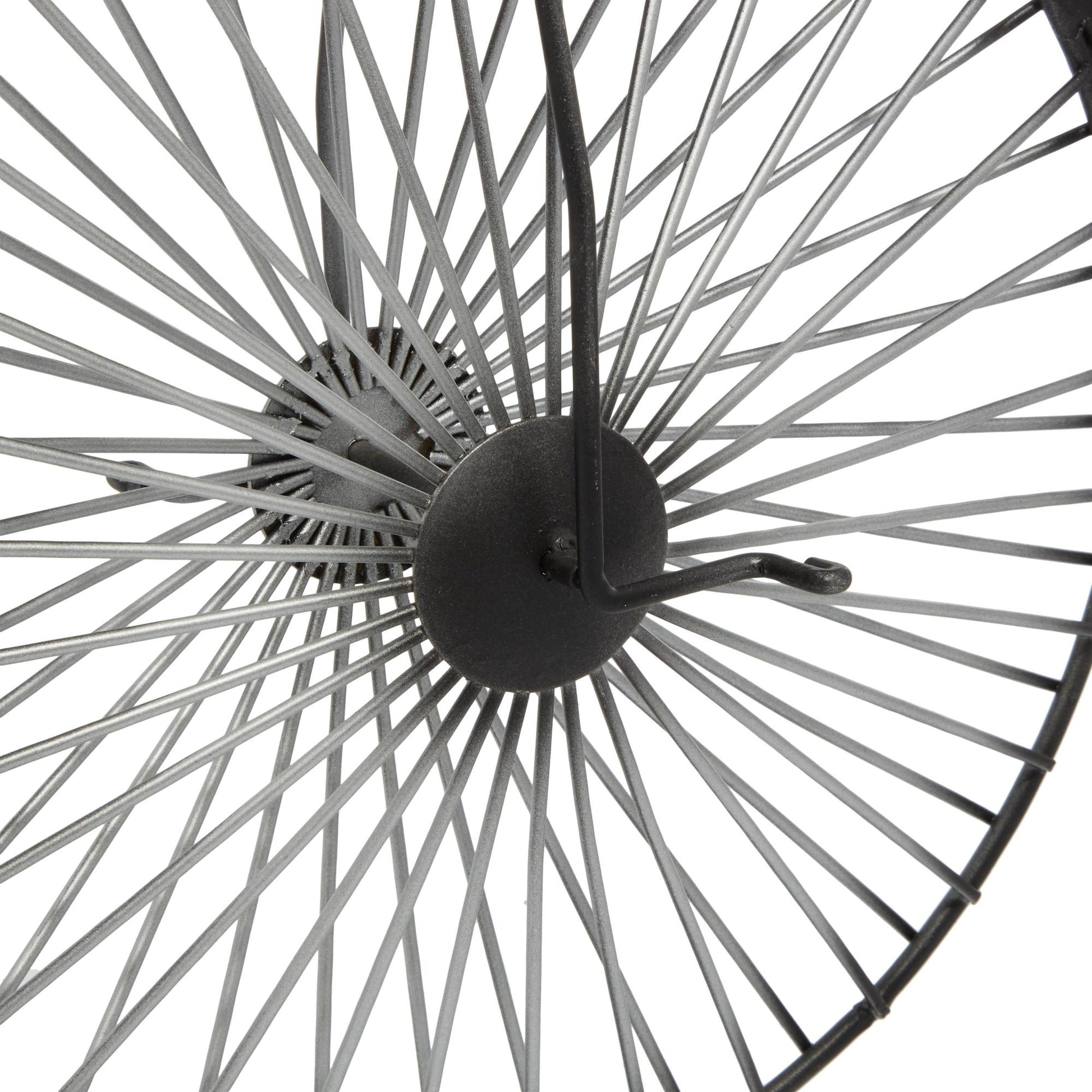 Bike Black Metal Decorative Sculpture