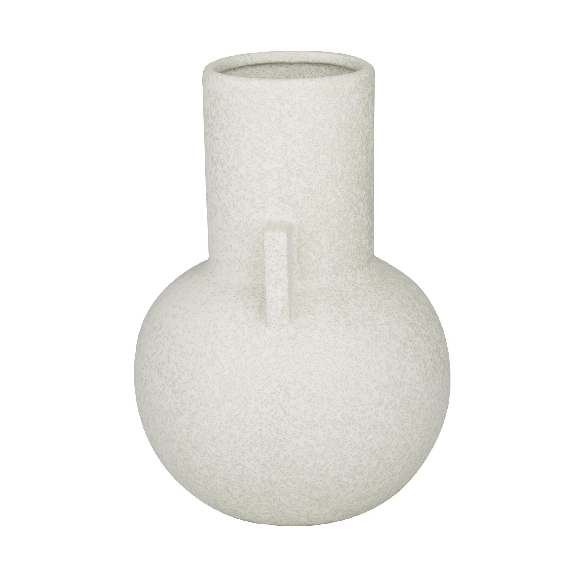 CosmoLiving by Cosmopolitan White Ceramic Handmade Decorative Vase