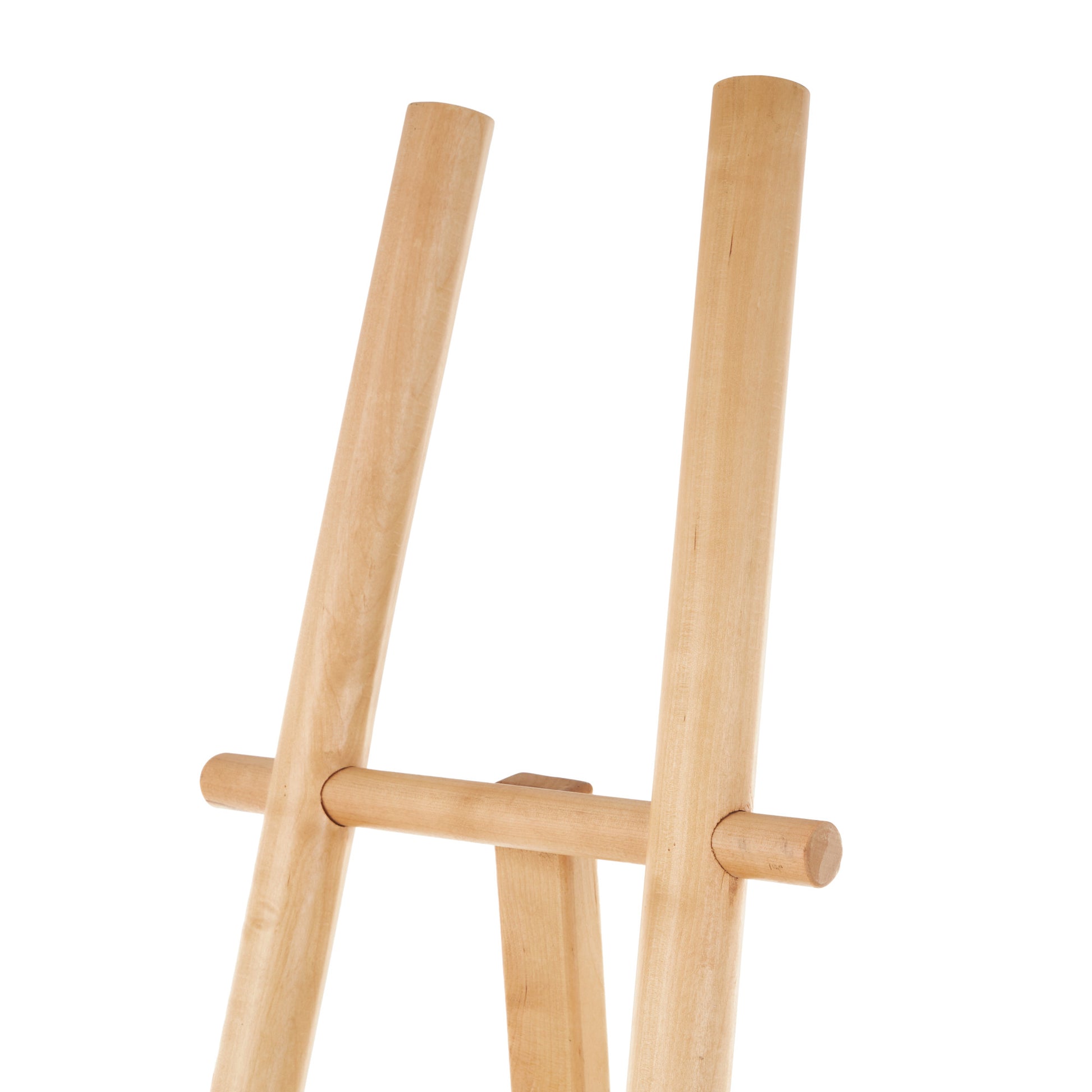 Light Brown Wood Handmade Tall Adjustable Floor 3 Tier Display Easel