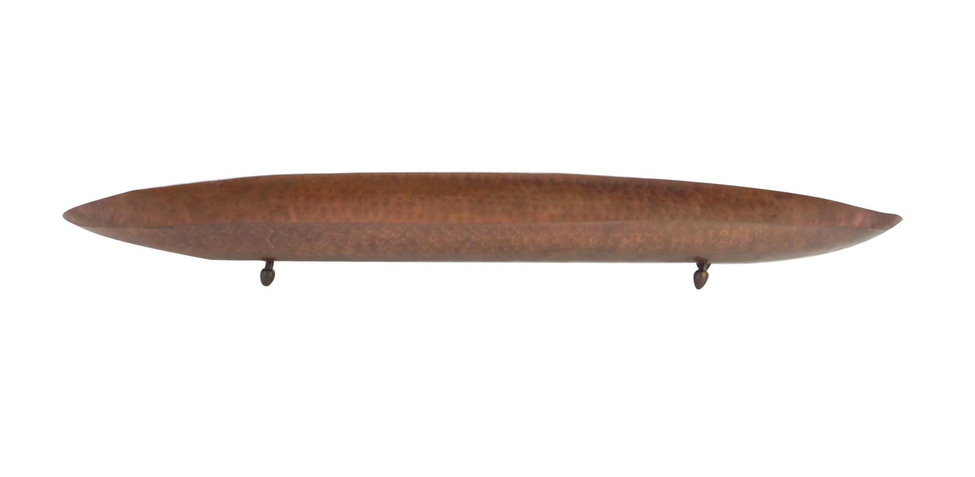 Set of 2 Brown Metal Living Room Decor Tray