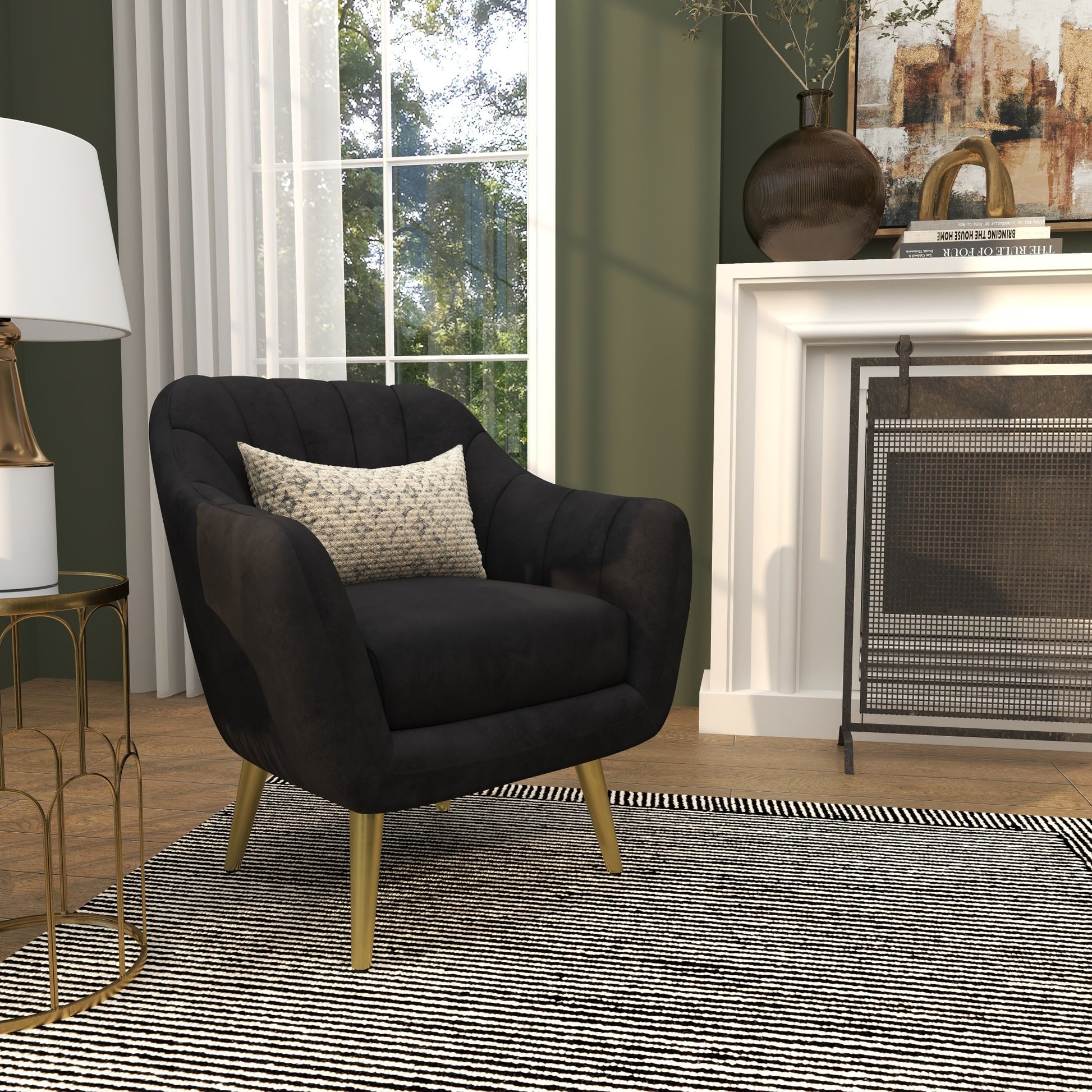Polyester Living Room Accent Chair