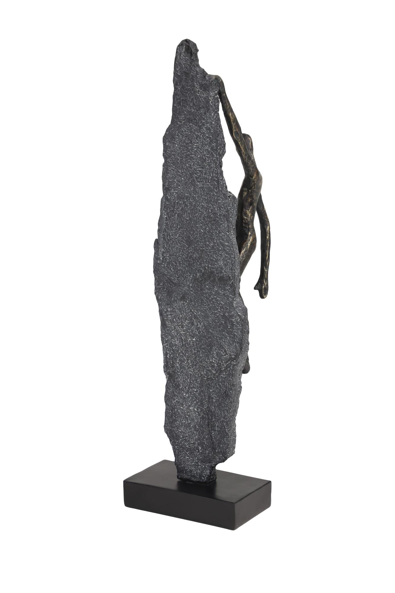 People Bronze Polystone Climbing Decorative Sculpture