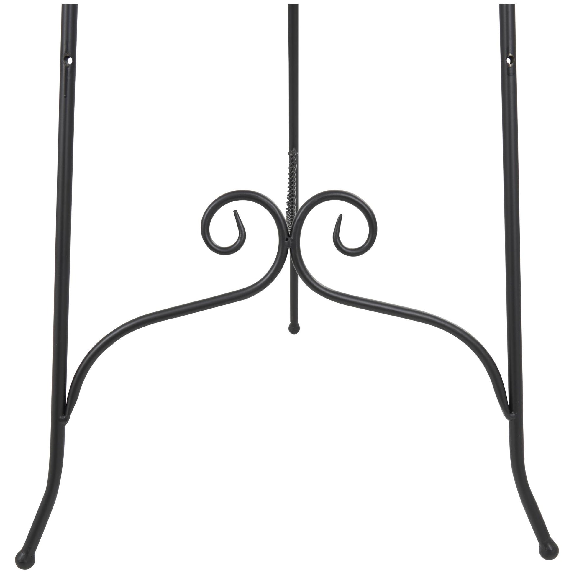 Scroll Metal Adjustable 3 Level Display Easel with Chain Support 21" x 23" x 63"