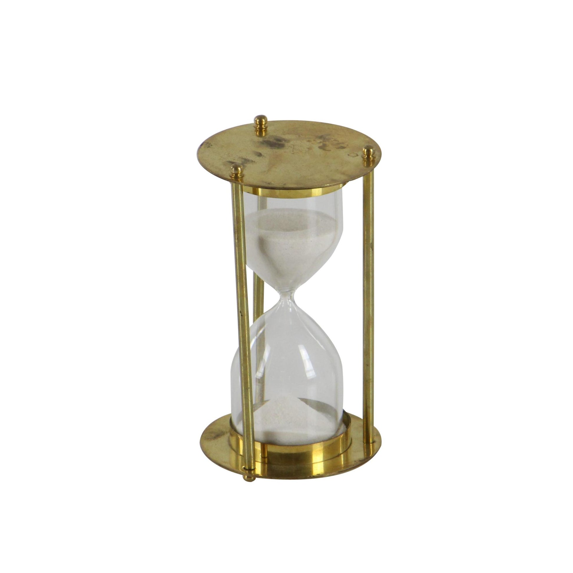 Gold Brass Metal Hourglass Sand Hourglass Timer