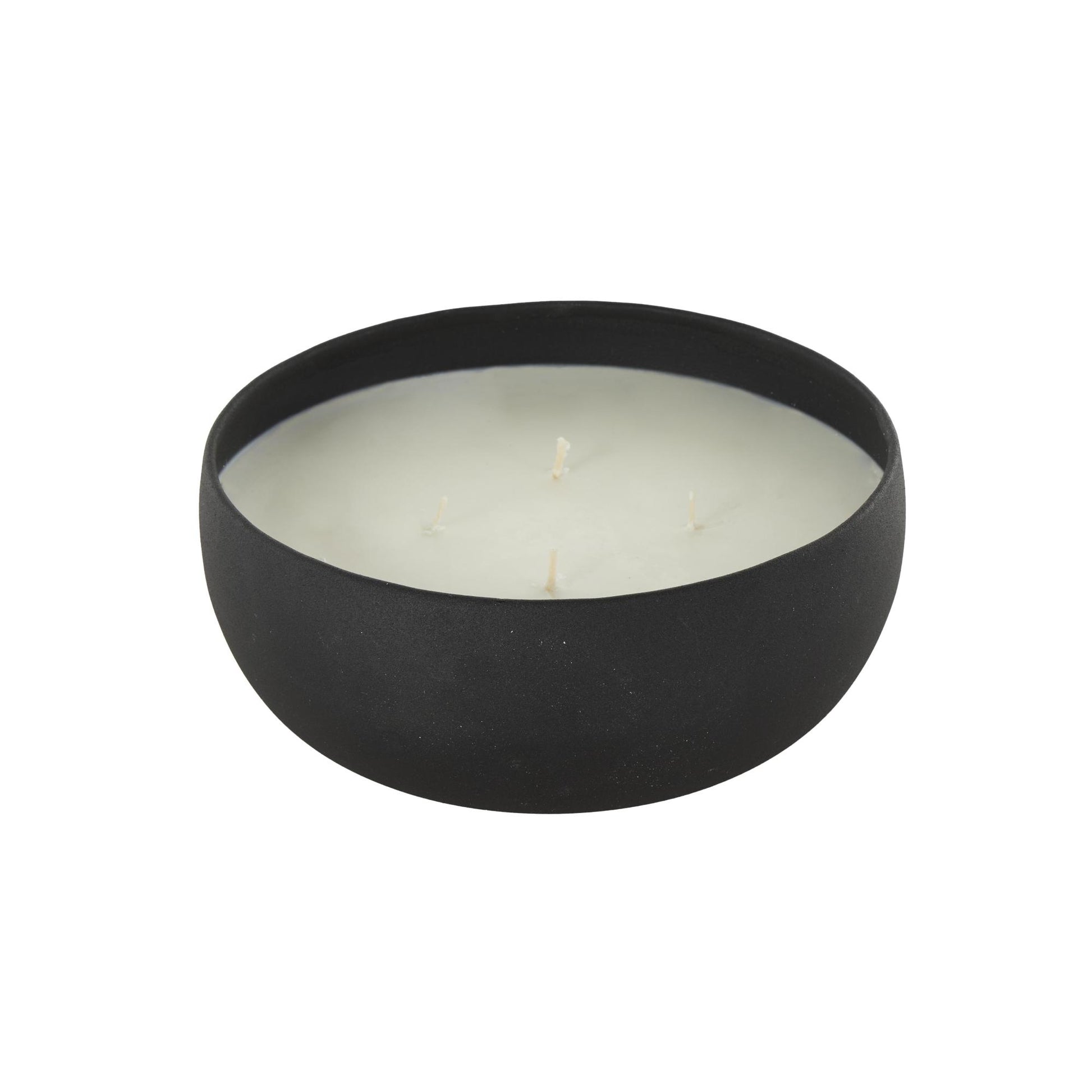 Metal Tangerine Splash Scented Textured 34oz 4 Wick Decorative Candle with White Wax
