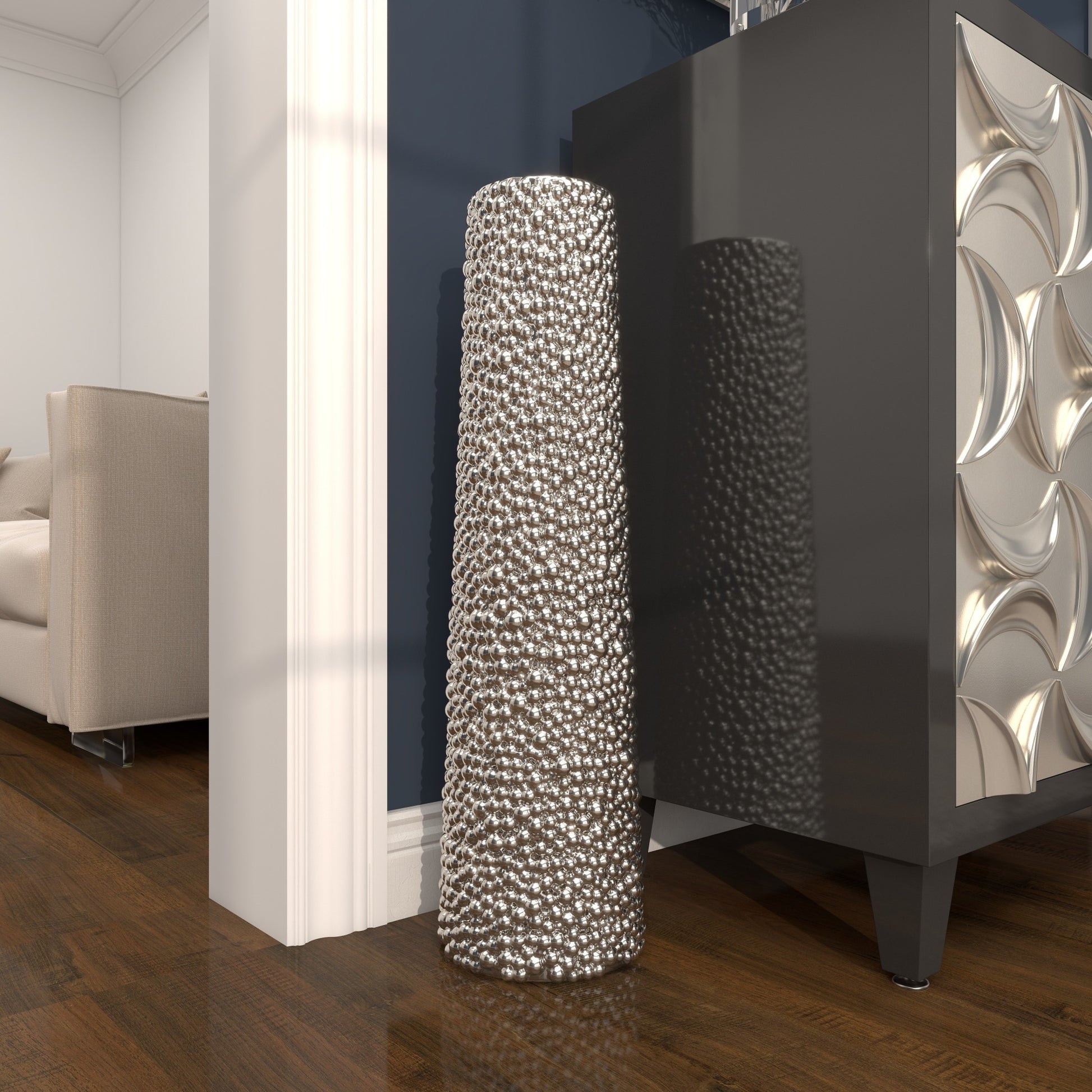 Ceramic Decorative Vase with Bubble Texture