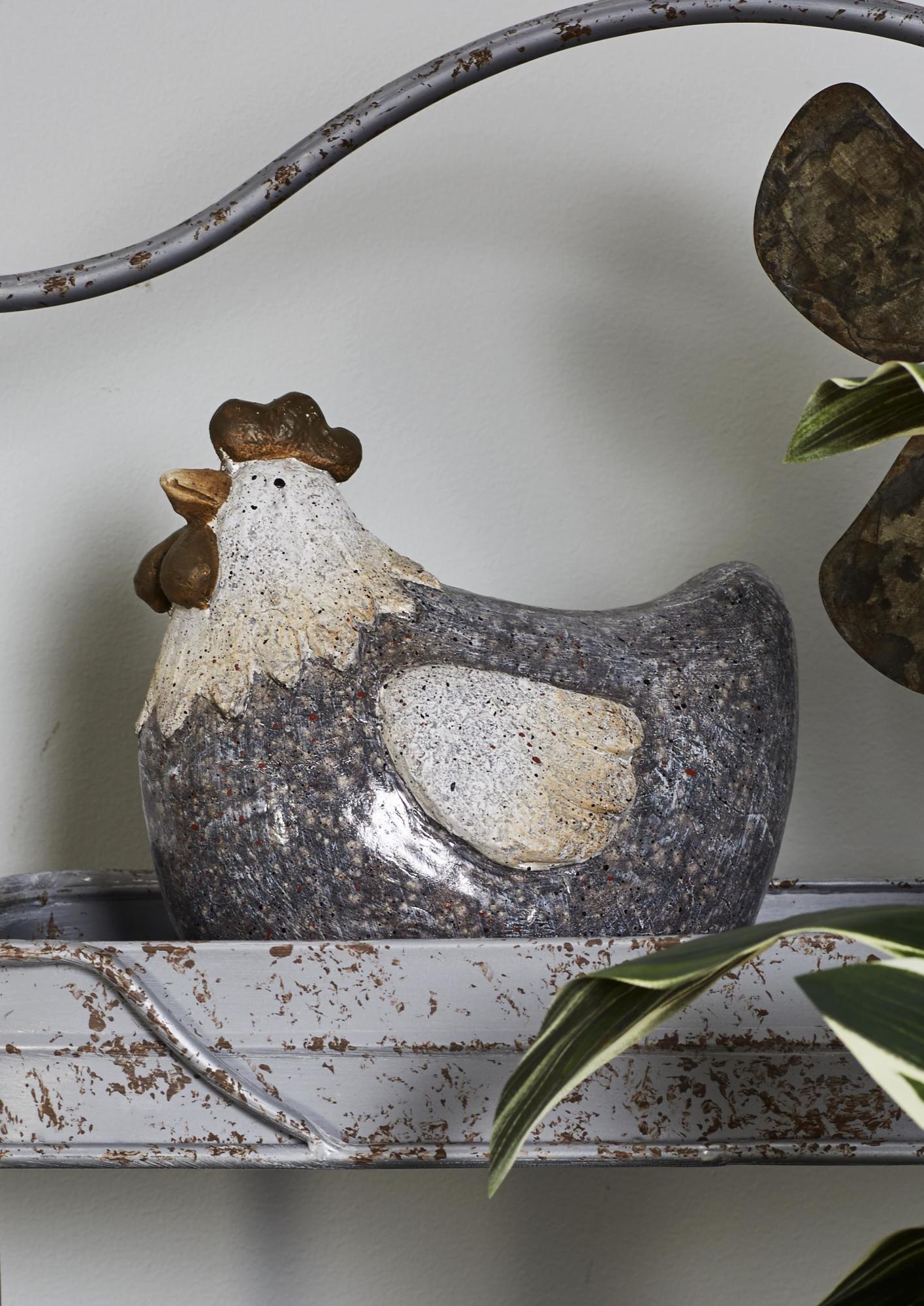 Gray Polystone Indoor Outdoor Decorative Garden Sculpture