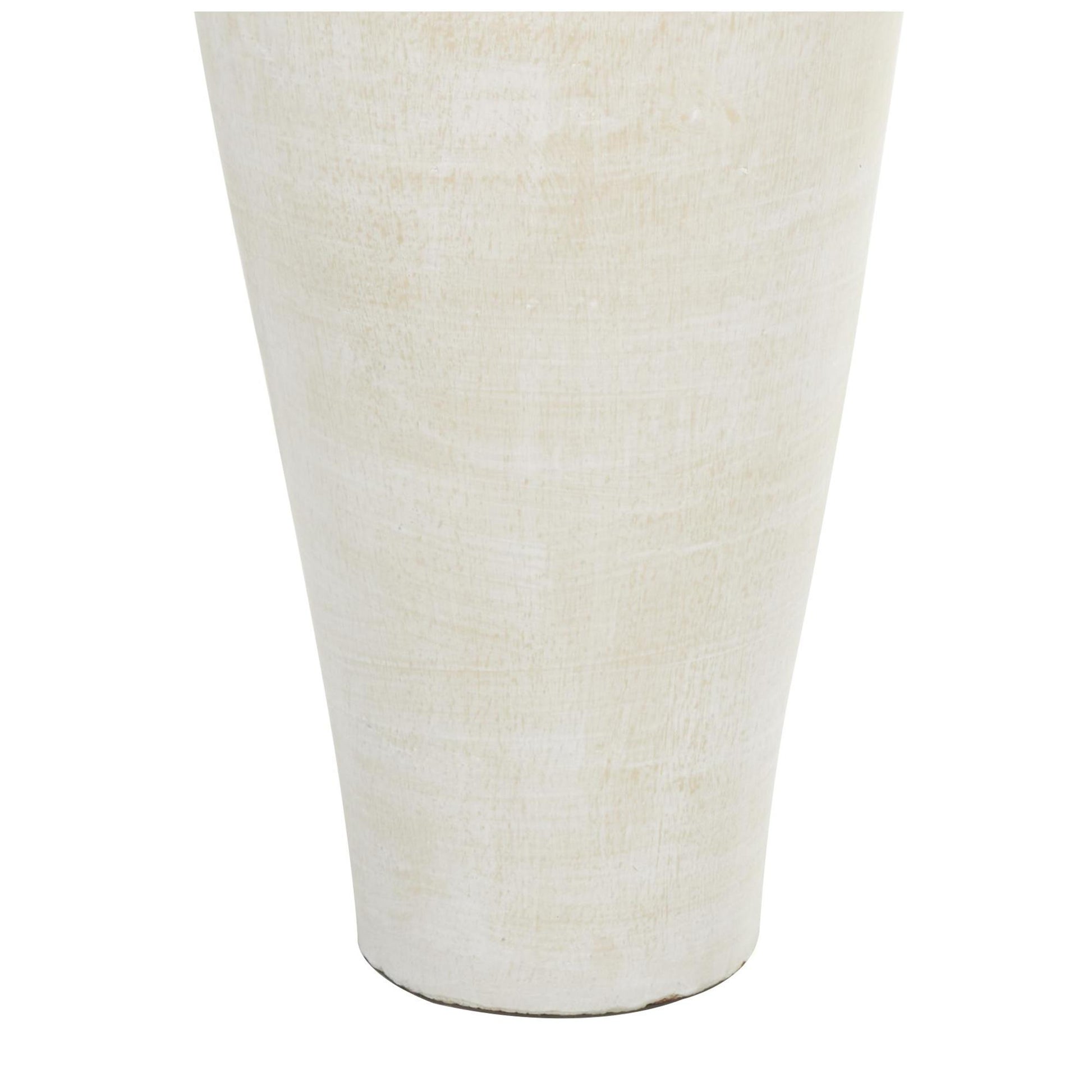 Beige Ceramic Tall Amphora Floor Decorative Vase