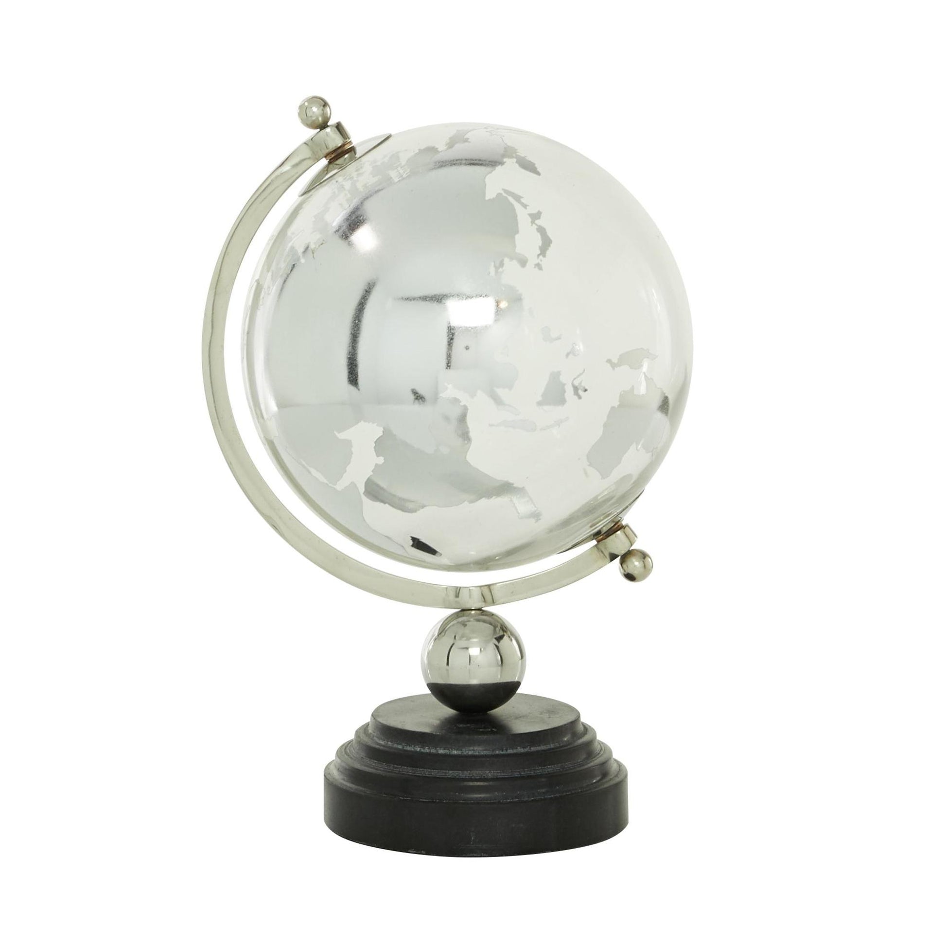 Marble Educational/Geographic Earth Globe with Marble Base and Tiered Base