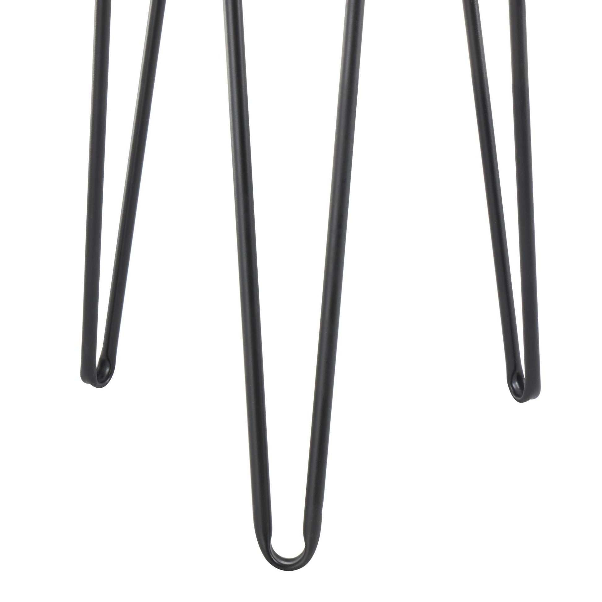 Set of 3 Black Metal Handmade Side End Accent Table with Rattan Edges Tabletops