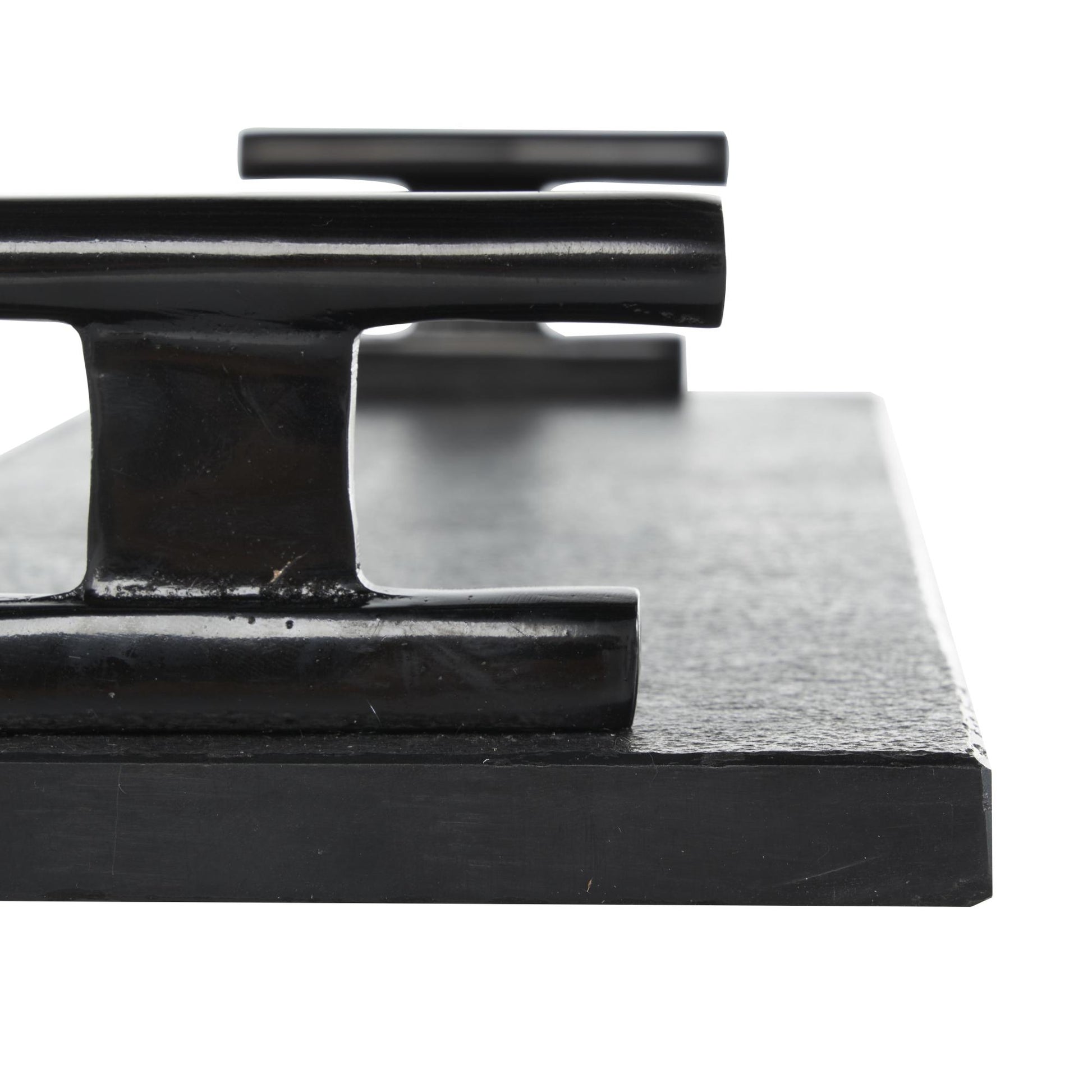 Set of 2 Marble Slim Textured Living Room Decor Tray with Rod Handles Set of 2 22", 18"W