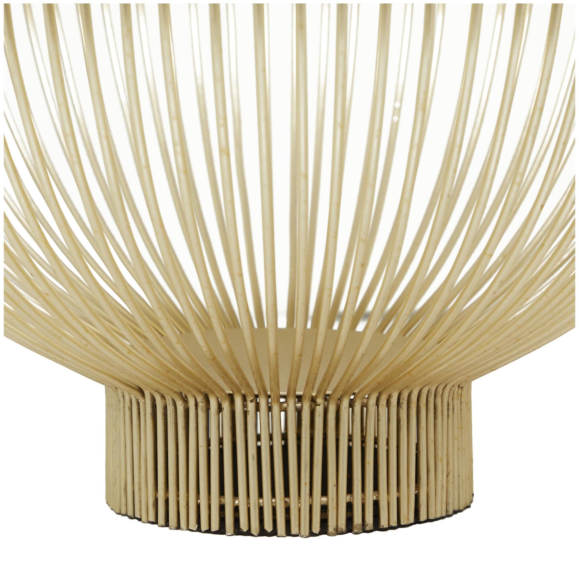 Set of 2 Gold Metal Caged Style Large Decorative Bowl