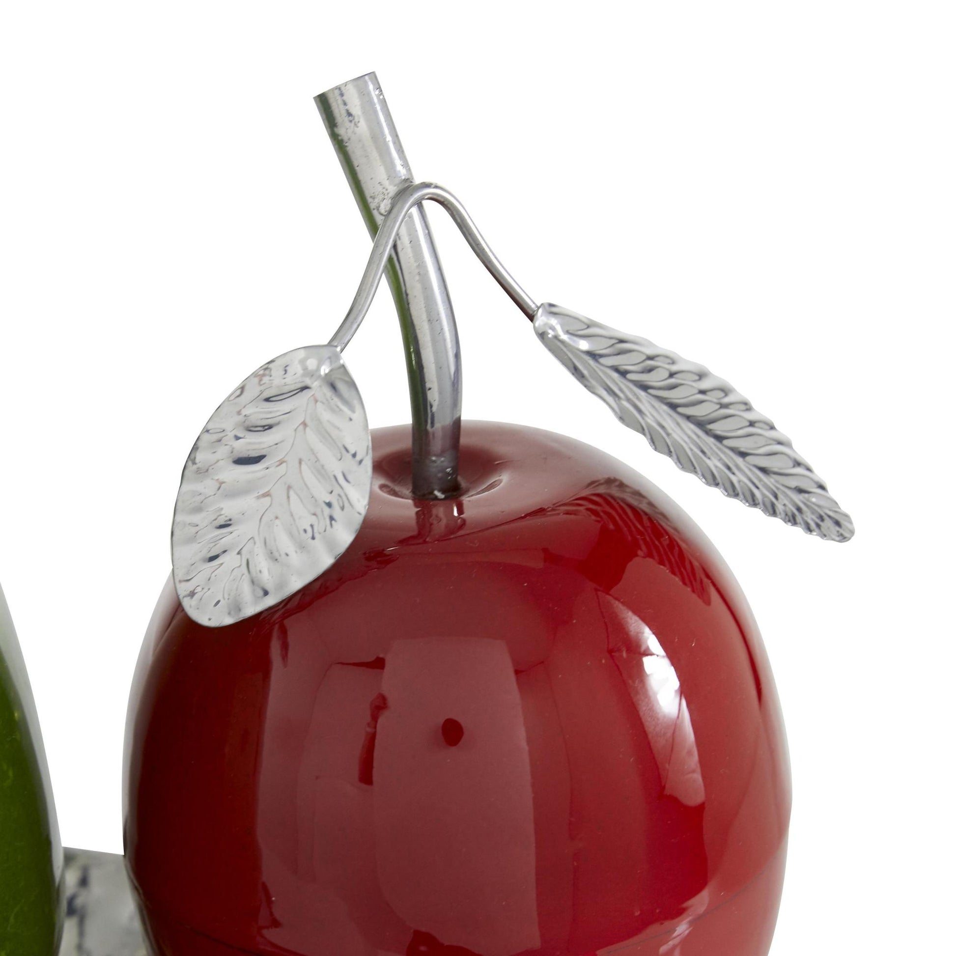 Fruit Metal Decorative Sculpture with Platter 18" x 10" x 11"