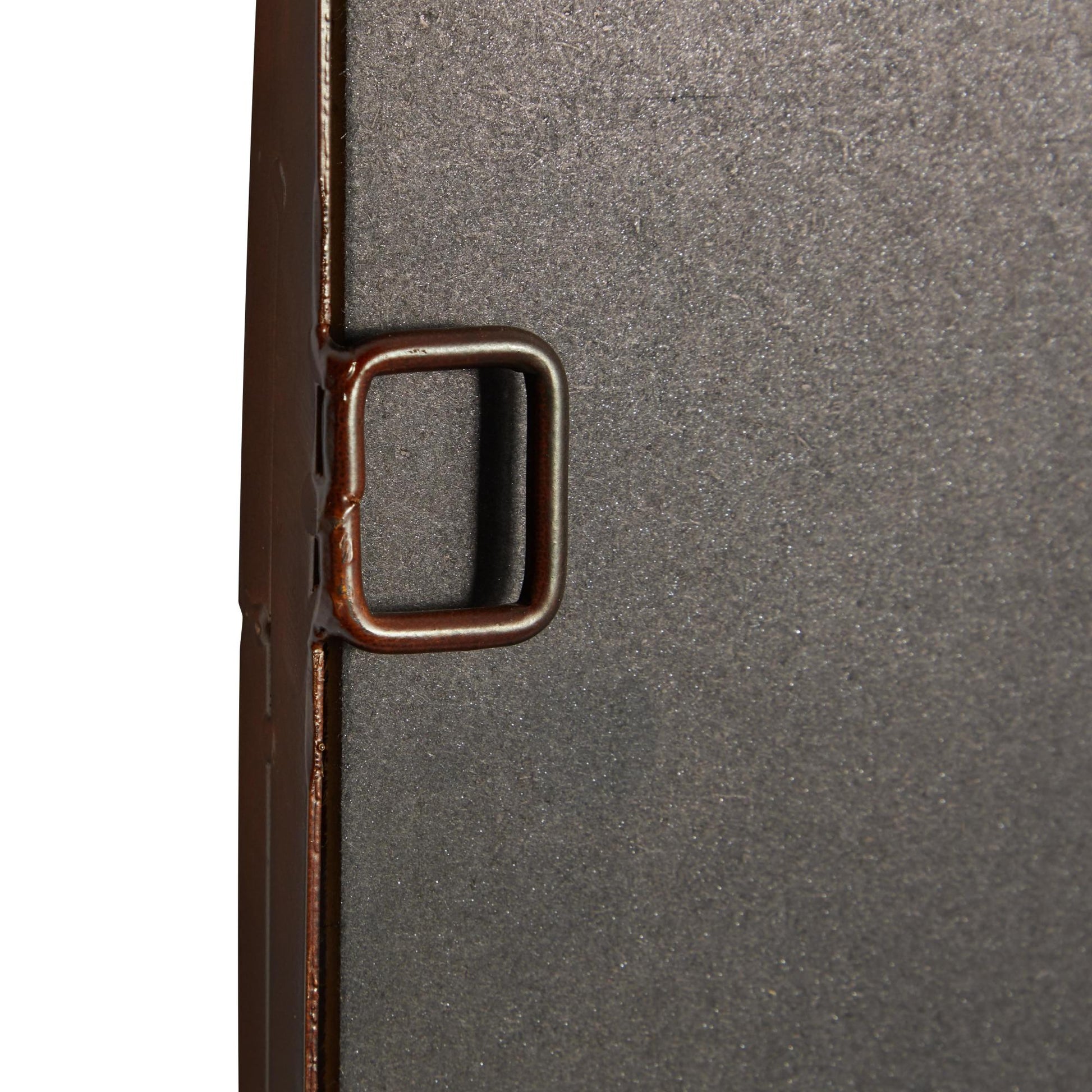 Brown Metal Arched Window Pane Room Wall Mirror