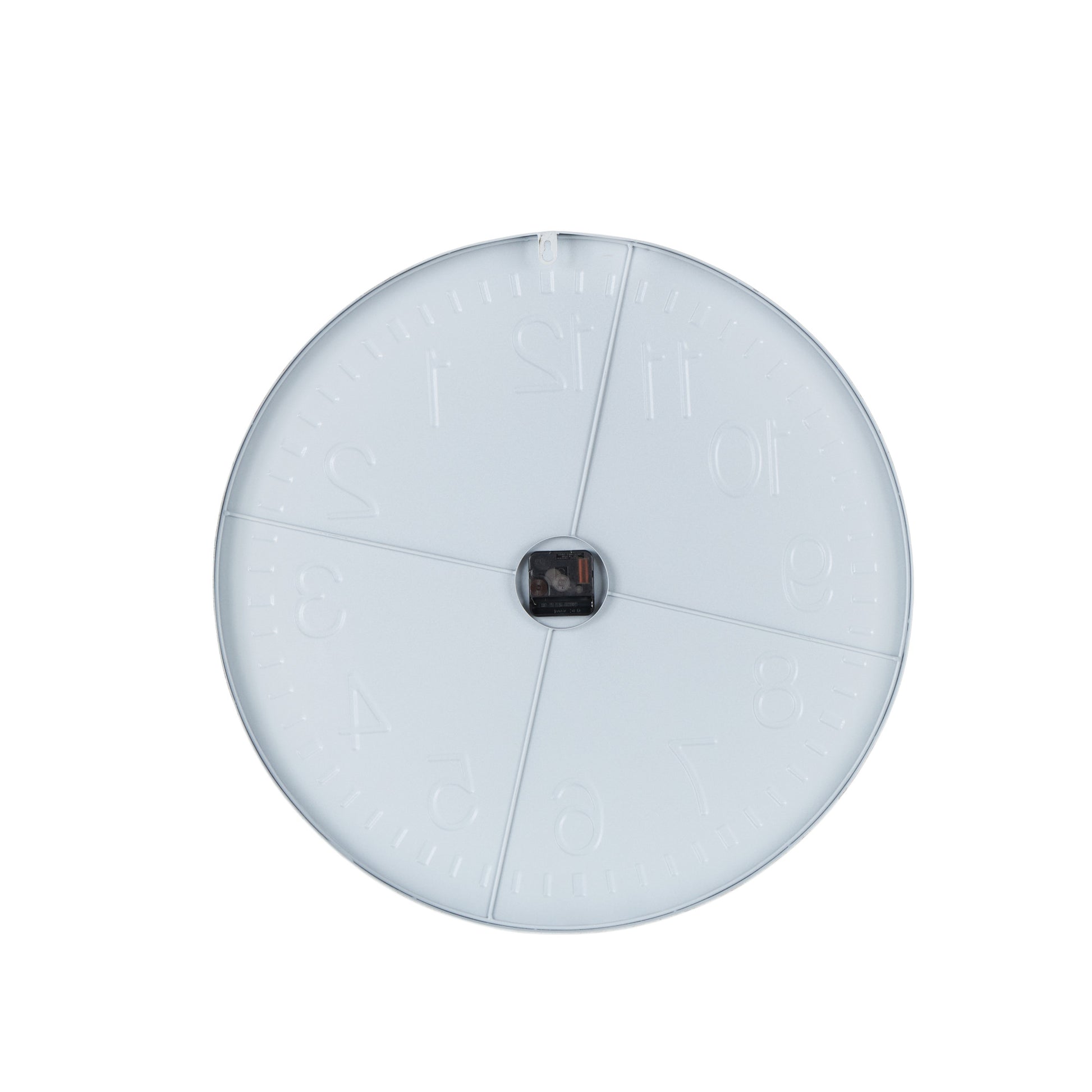 White Metal Round Decorative Wall Clock