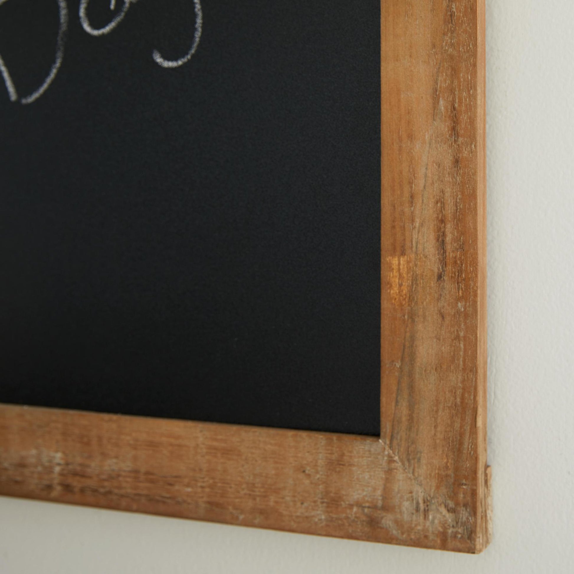Sign Brown Wood Chalkboard Home Wall Decor with Barn Door Inspired Top