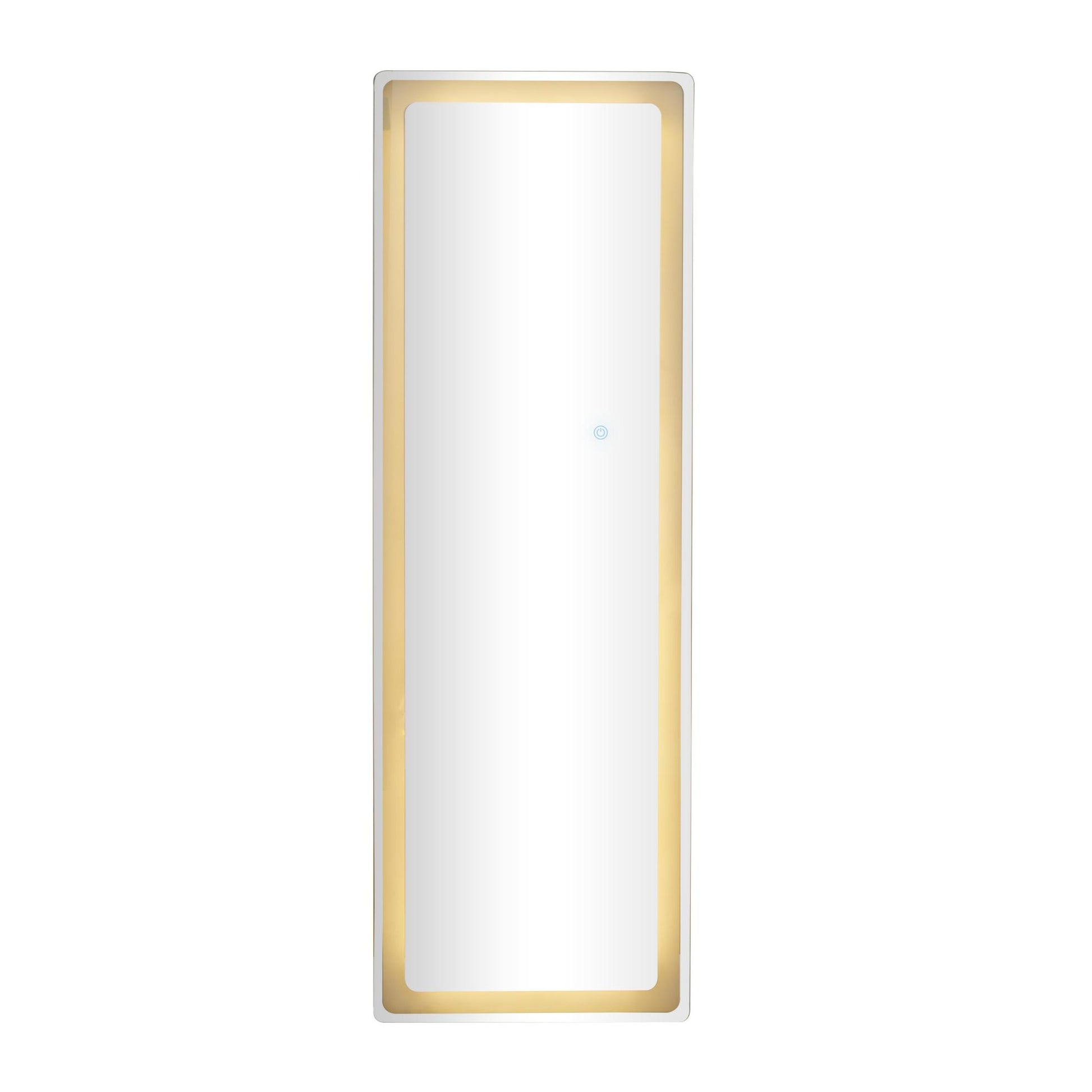 Silver Glass Room LED Mirror