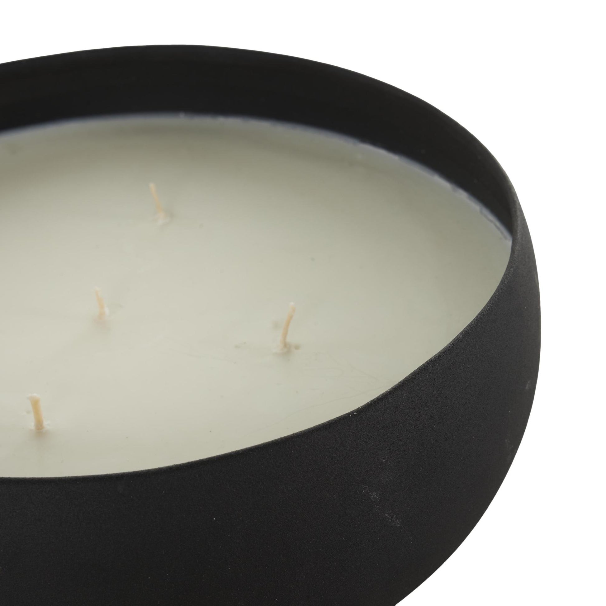 Metal Pink Blush & Poppy Scented Textured 63oz 5 Wick Decorative Candle with White Wax