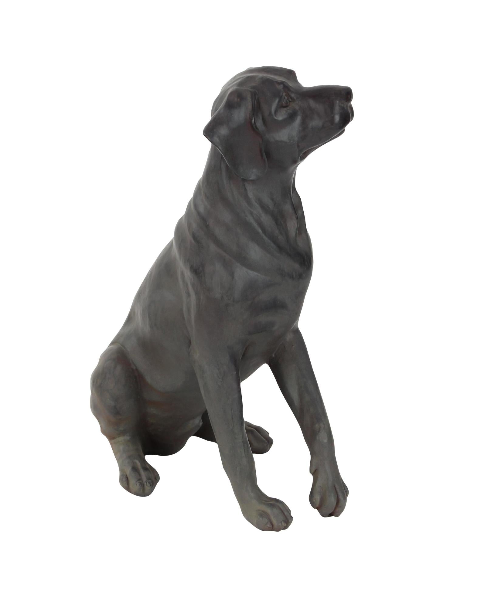 Dog Brown Polystone Decorative Sculpture