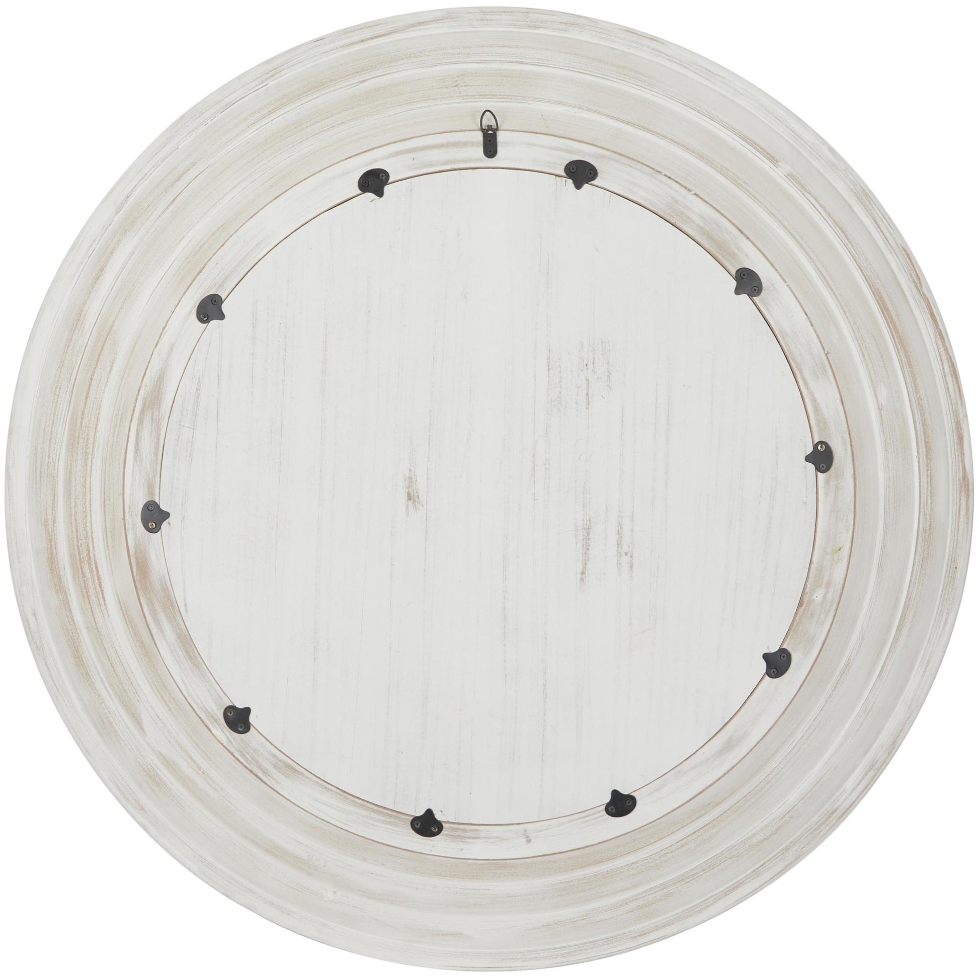 Cream Wooden Room Wall Mirror with White Wash Effect