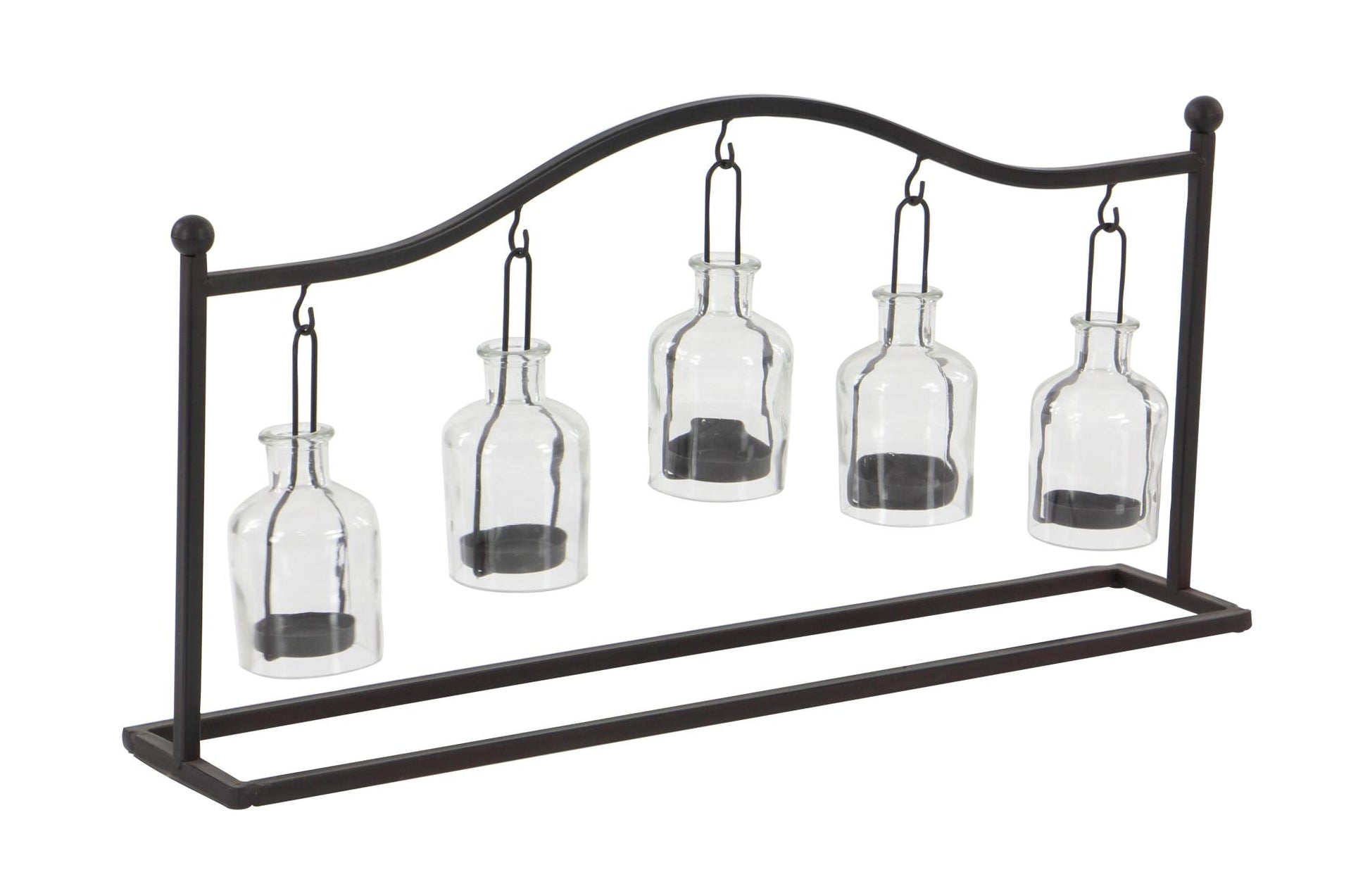 Metal Hanging Bottle Decorative Indoor Outdoor Candle Lantern