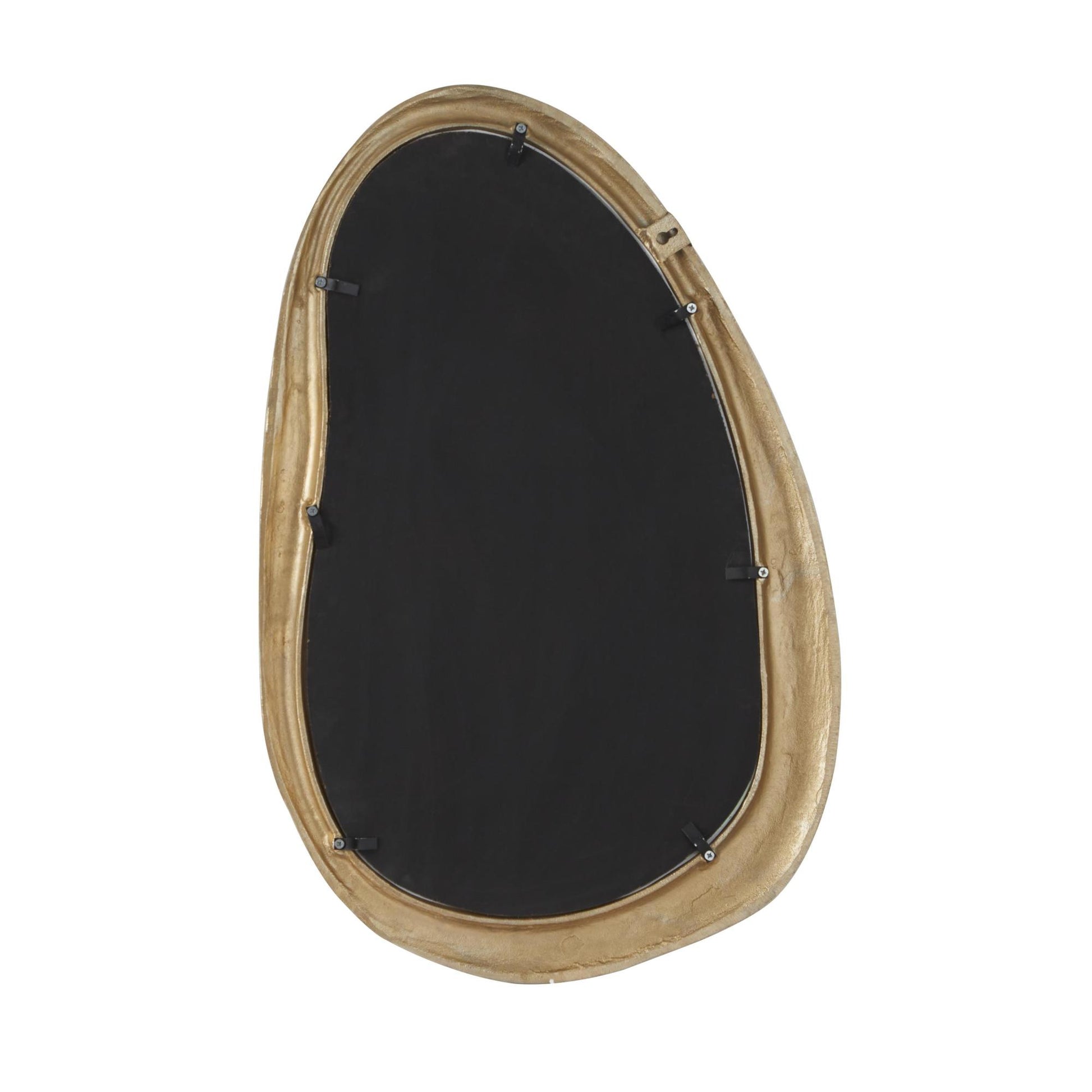 Abstract Aluminum Metal Room Wall Mirror 23" x 1" x 35"