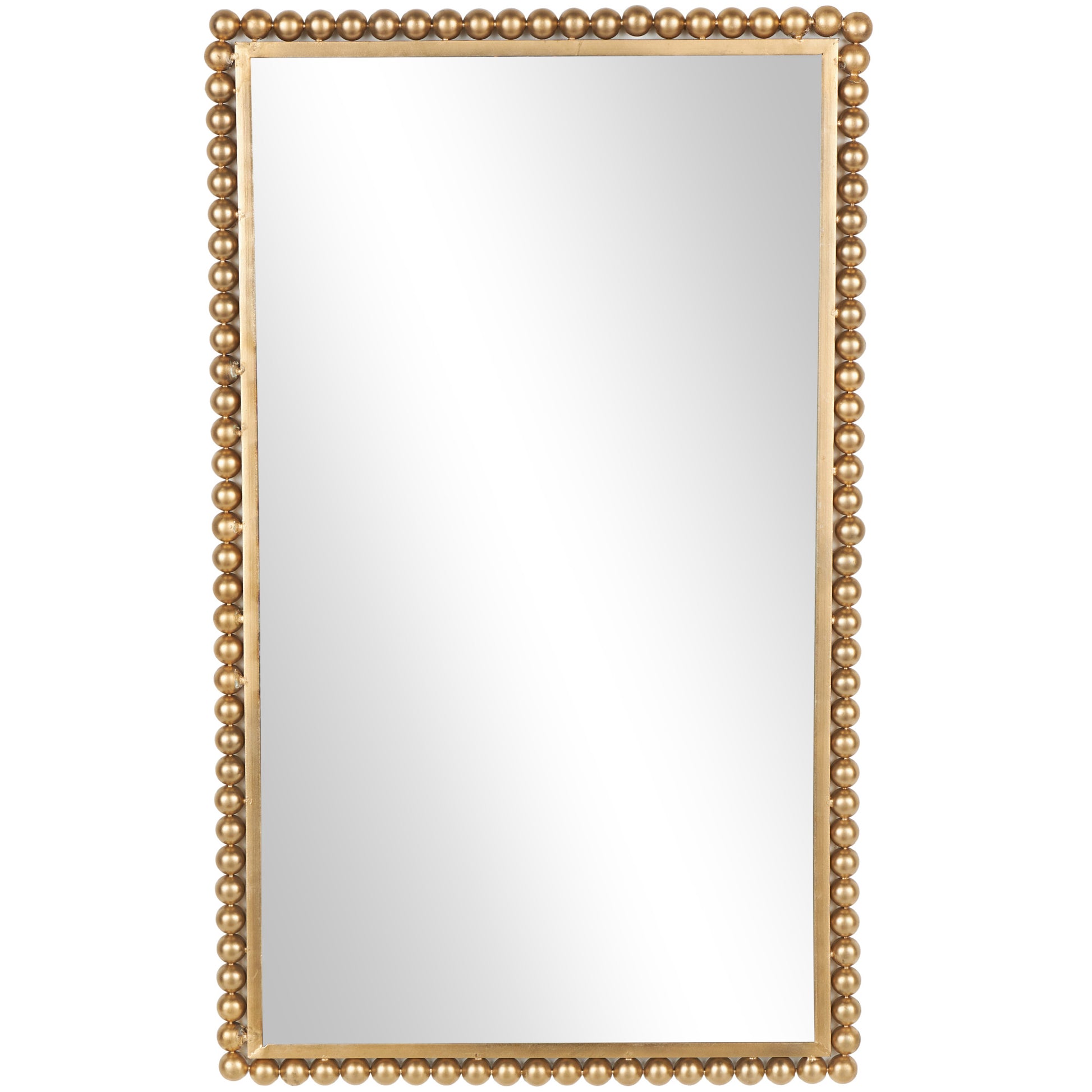 CosmoLiving by Cosmopolitan Metal Room Wall Mirror with Beaded Detailing