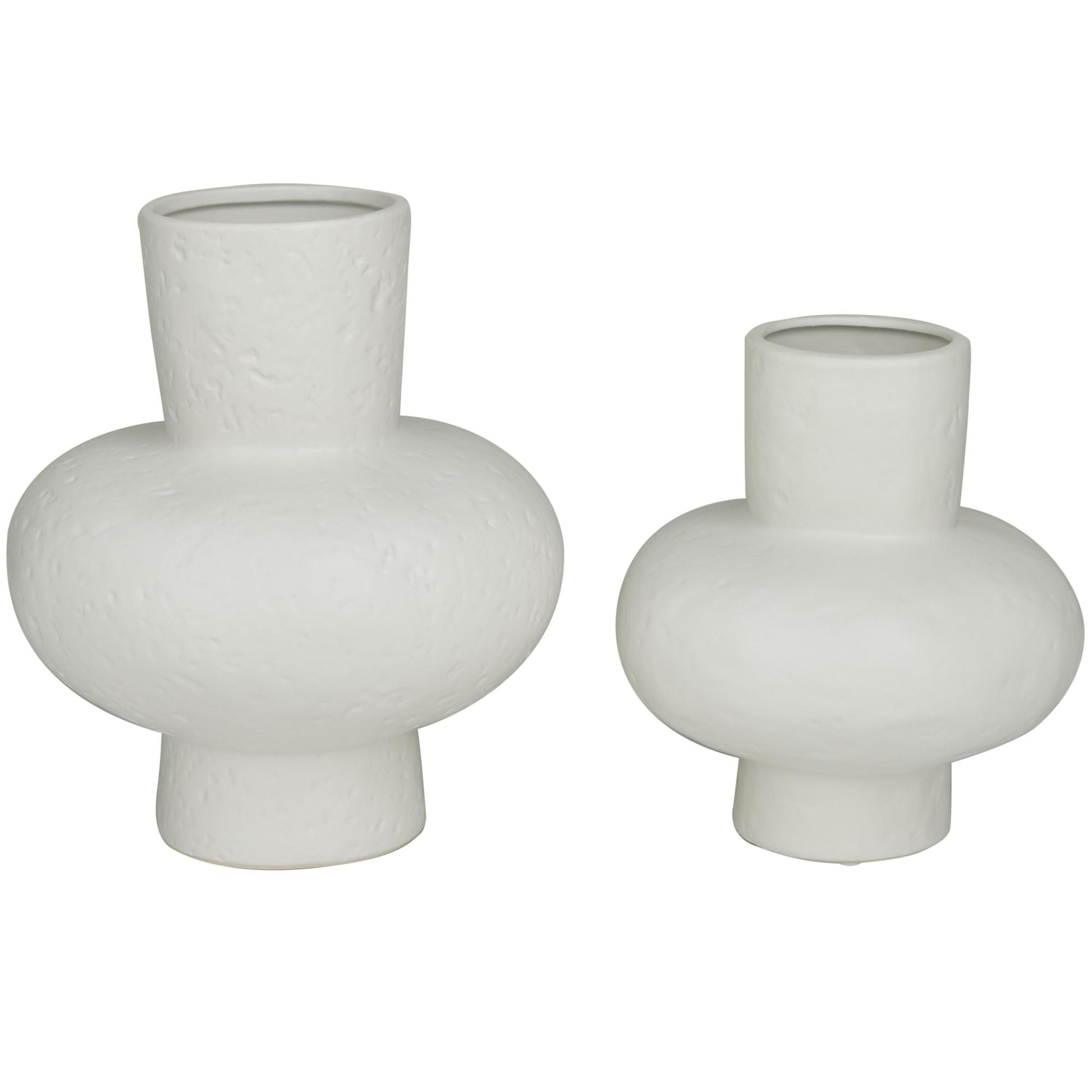 CosmoLiving by Cosmopolitan Set of 2 Ceramic Gourd Style Decorative Vase