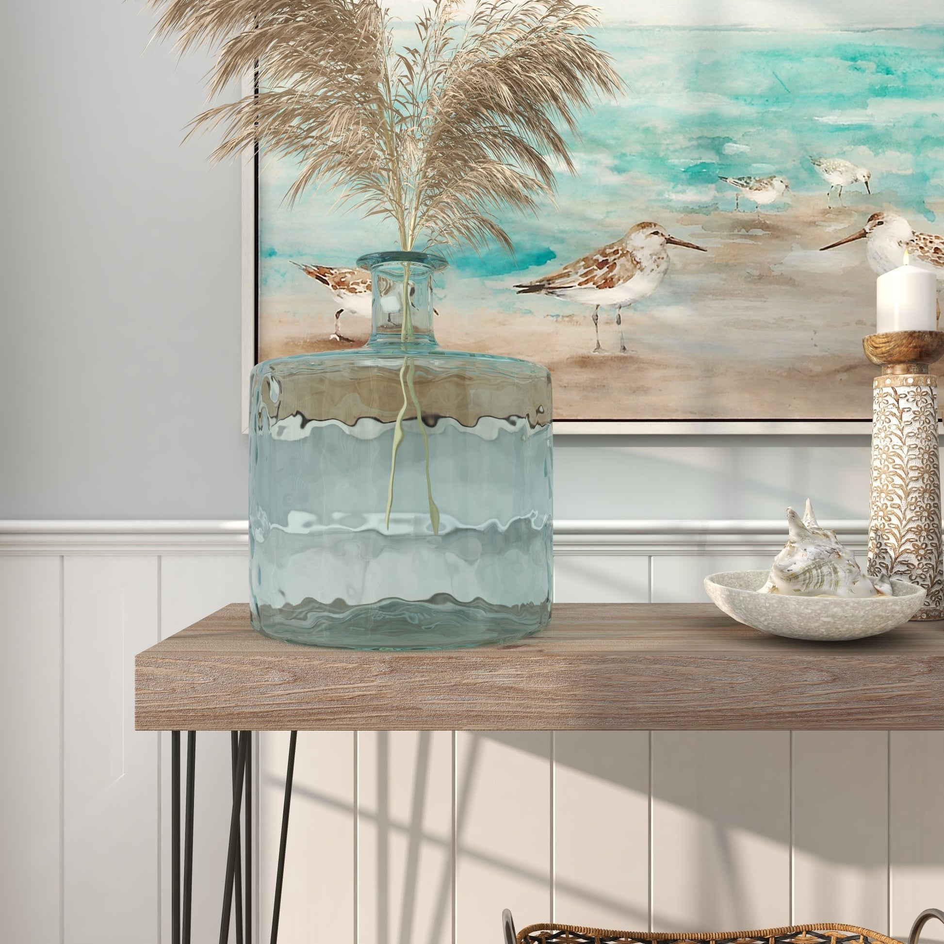 Recycled Glass Handmade Spanish Decorative Vase