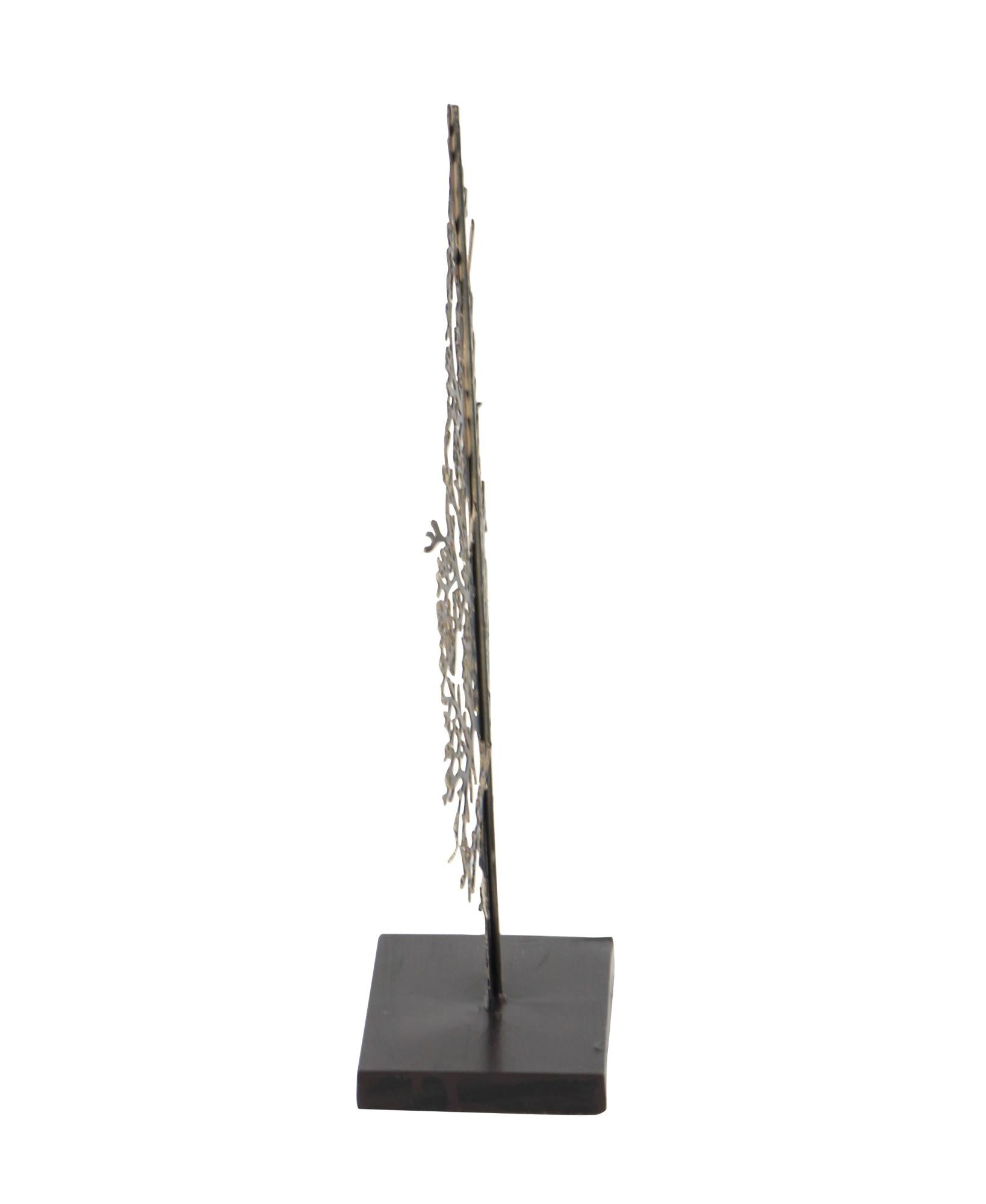 Tree Gold Metal Decorative Sculpture