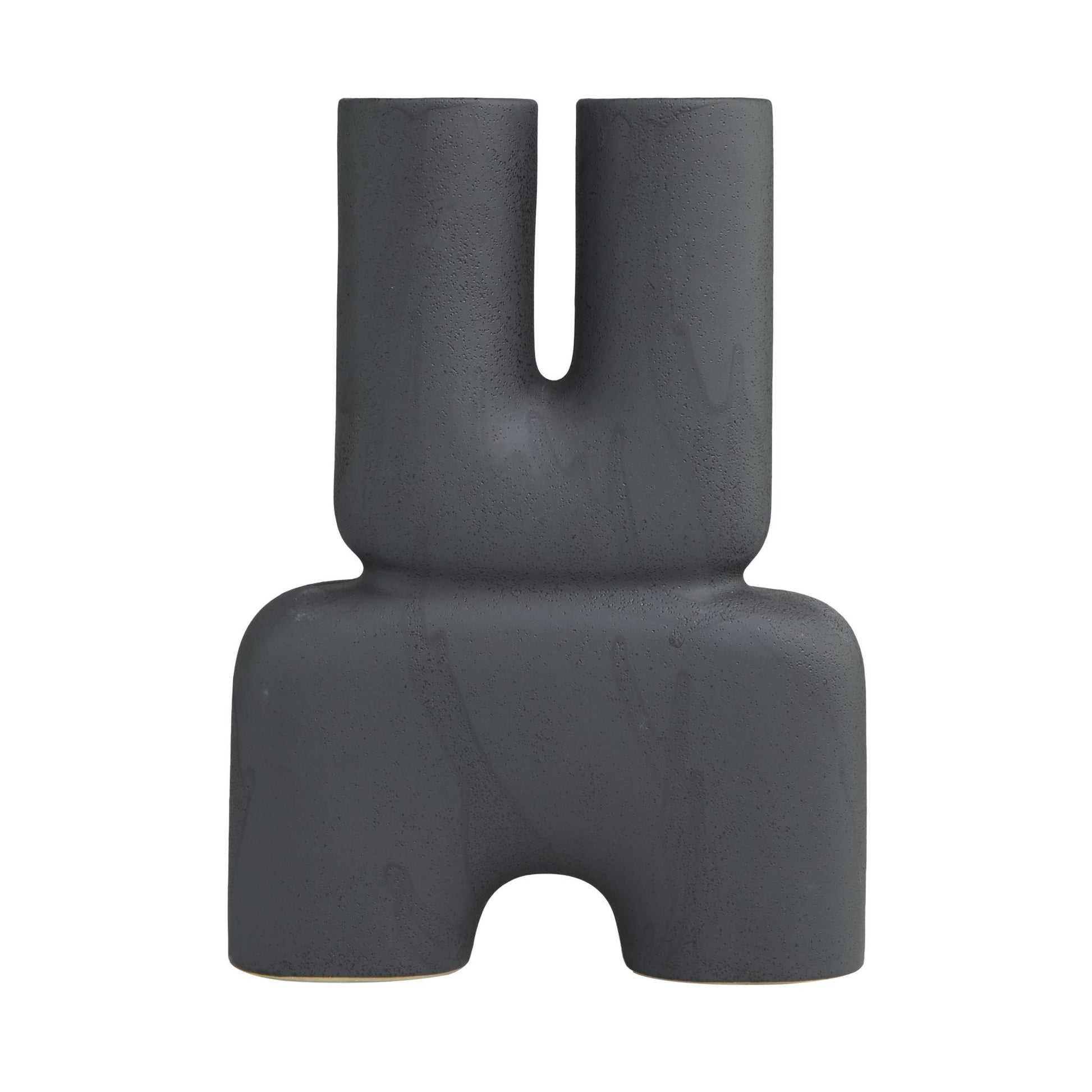 Abstract Ceramic U-Shaped Decorative Vase