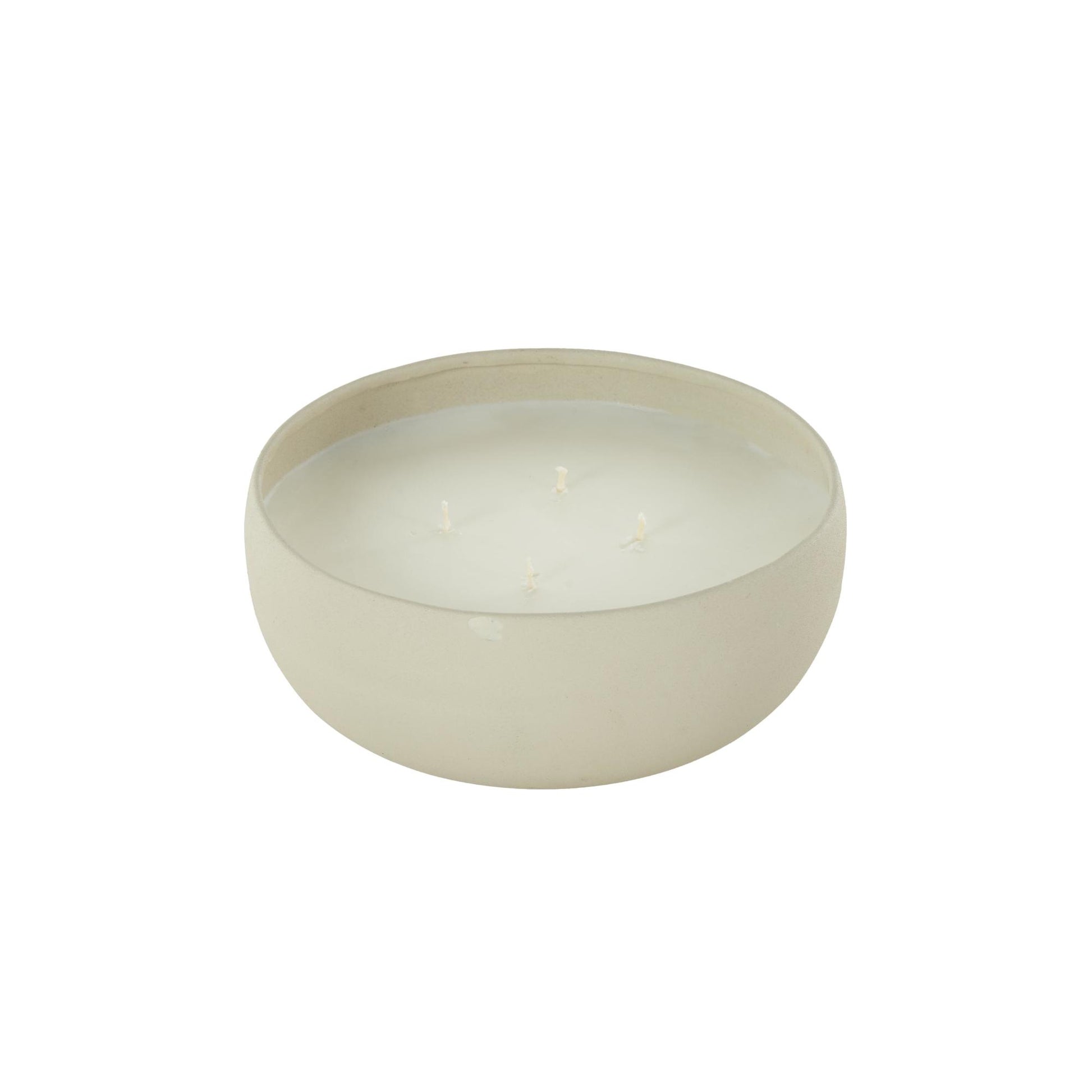 Metal Tangerine Splash Scented Textured 34oz 4 Wick Decorative Candle with White Wax